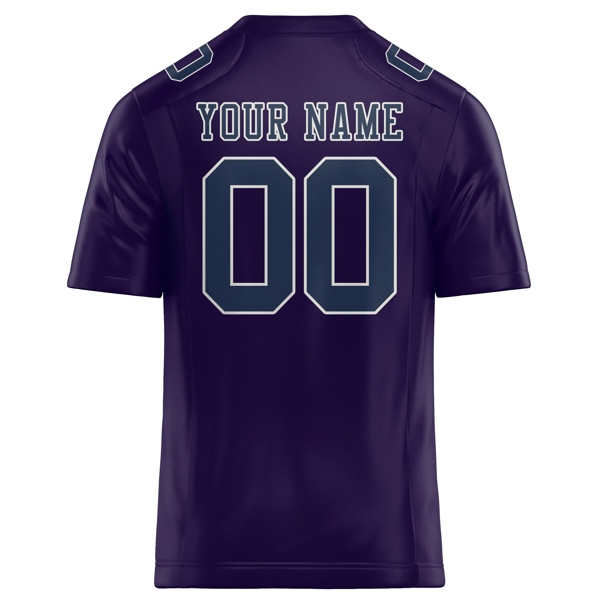 Custom Purple Blue Football Jersey sold by Tailorly product image thumbnail 3