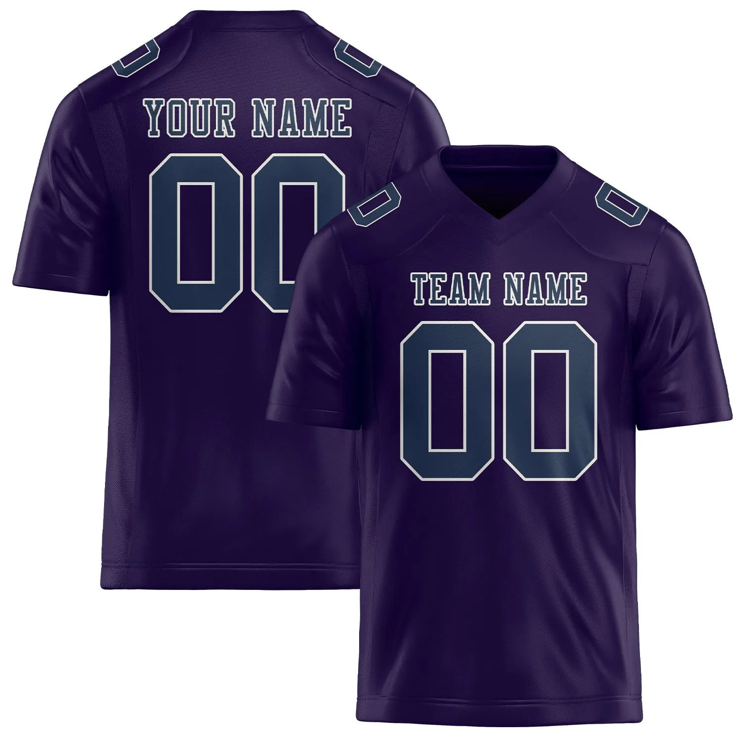 Custom Purple Blue Football Jersey sold by Tailorly