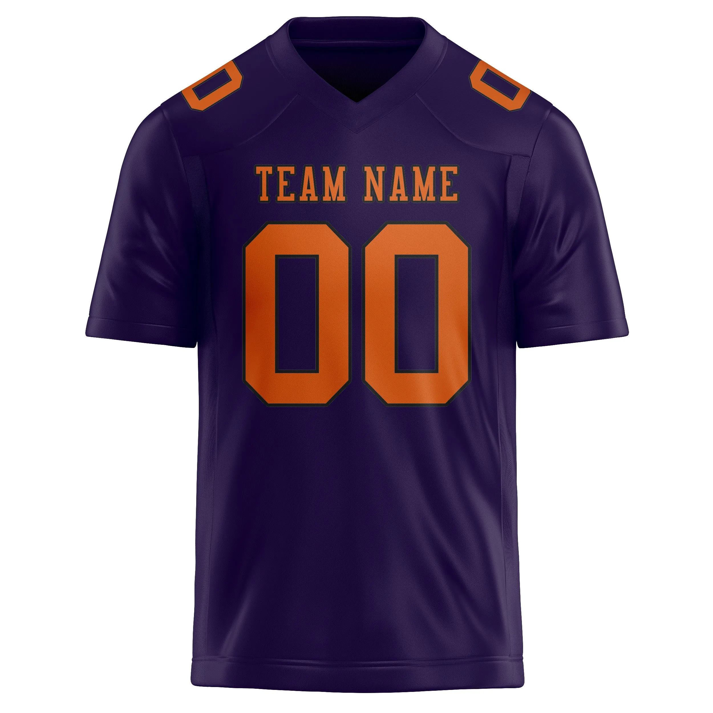 Custom Purple Orange Football Jersey sold by Tailorly product image thumbnail 2