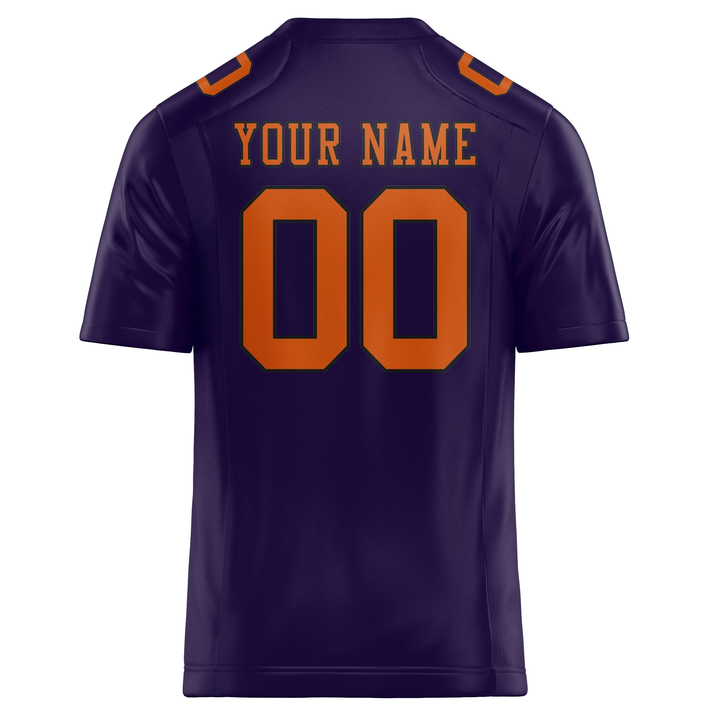 Custom Purple Orange Football Jersey sold by Tailorly product image thumbnail 3