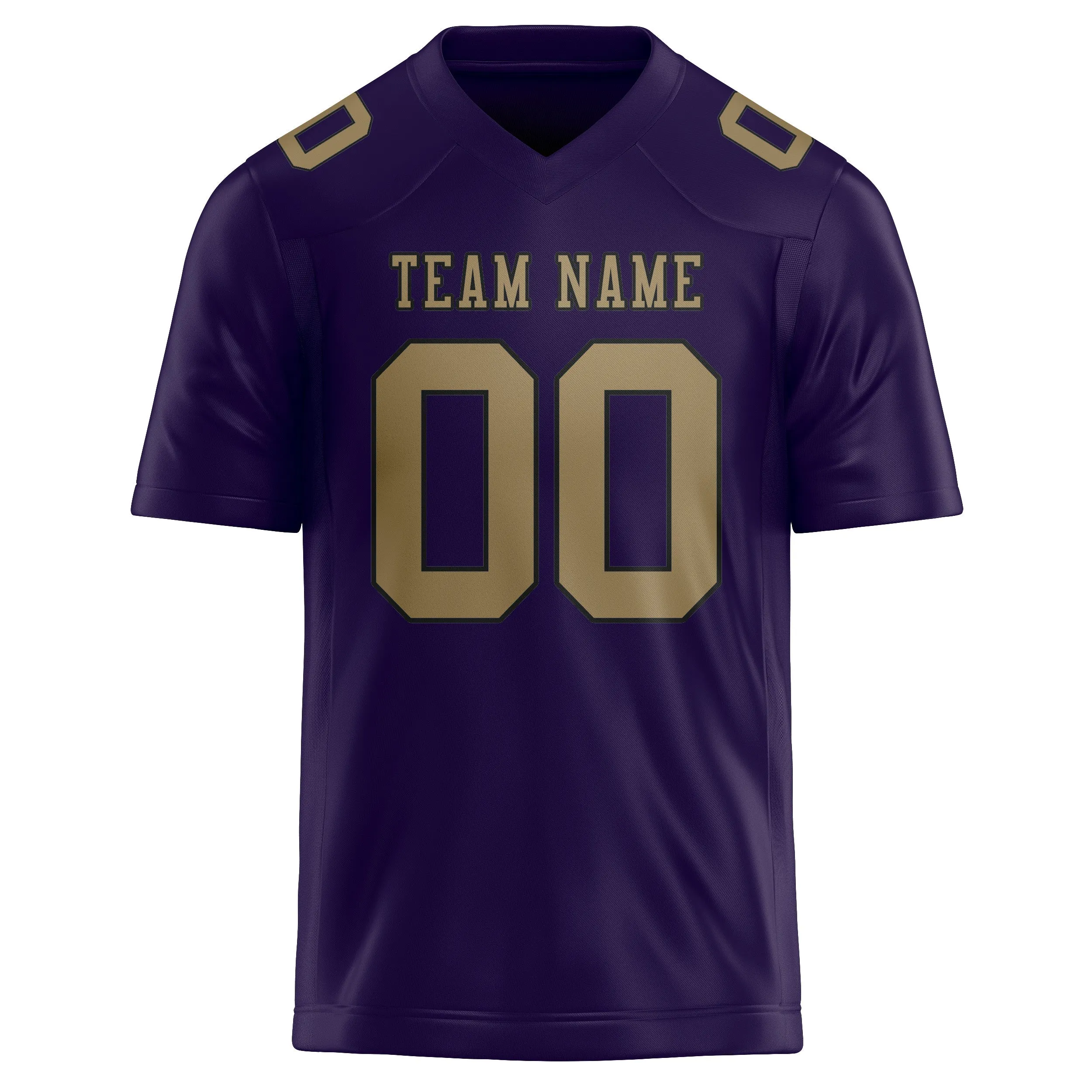 Custom Purple Light Khaki Football Jersey sold by Tailorly product image thumbnail 2