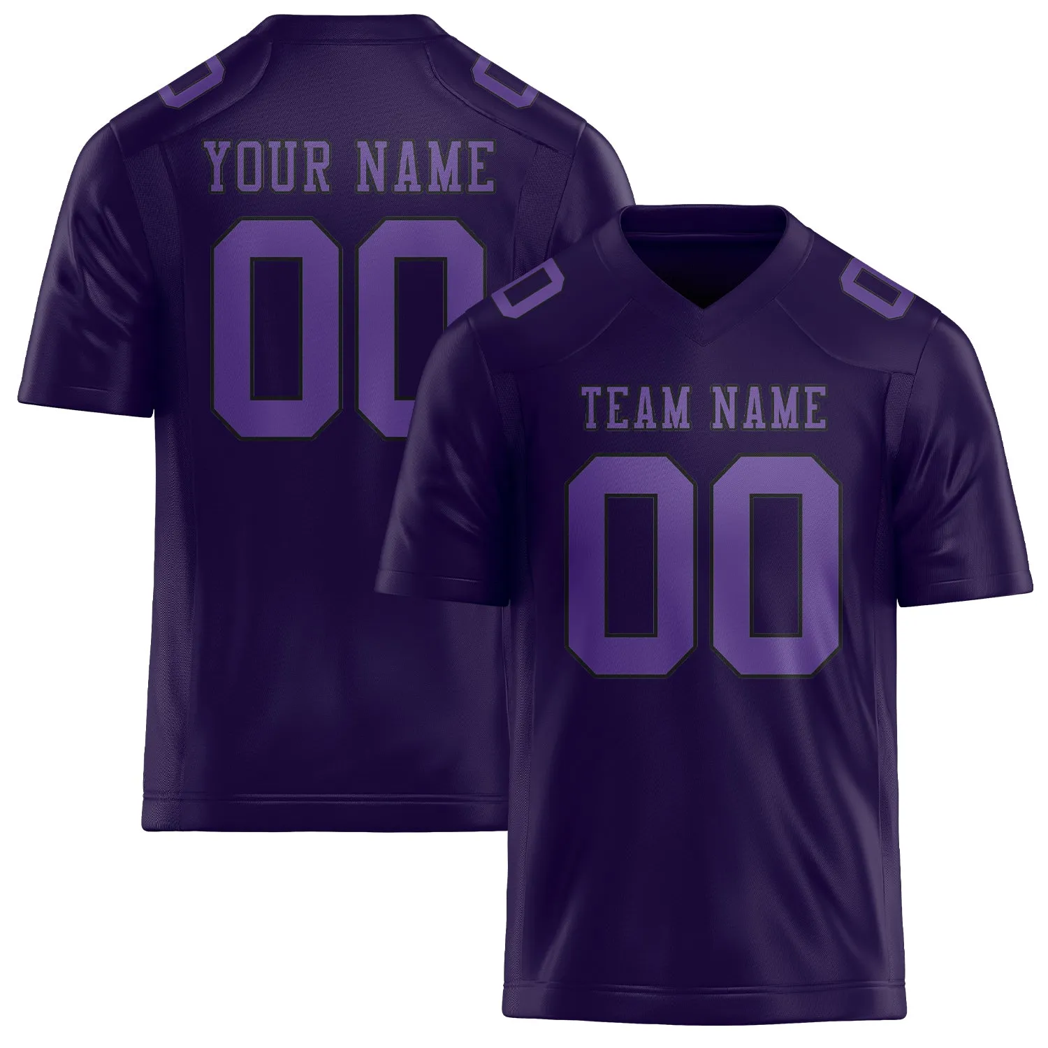Custom Purple Light Purple Football Jersey sold by Tailorly