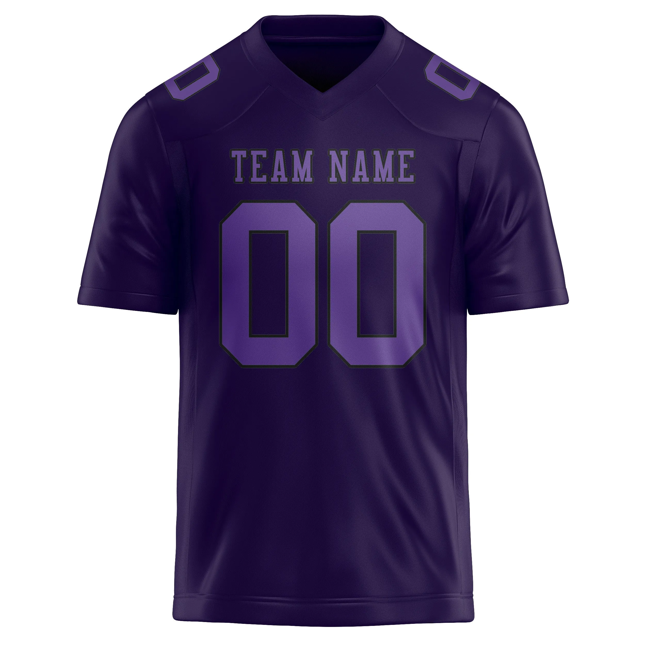 Custom Purple Light Purple Football Jersey sold by Tailorly product image thumbnail 2