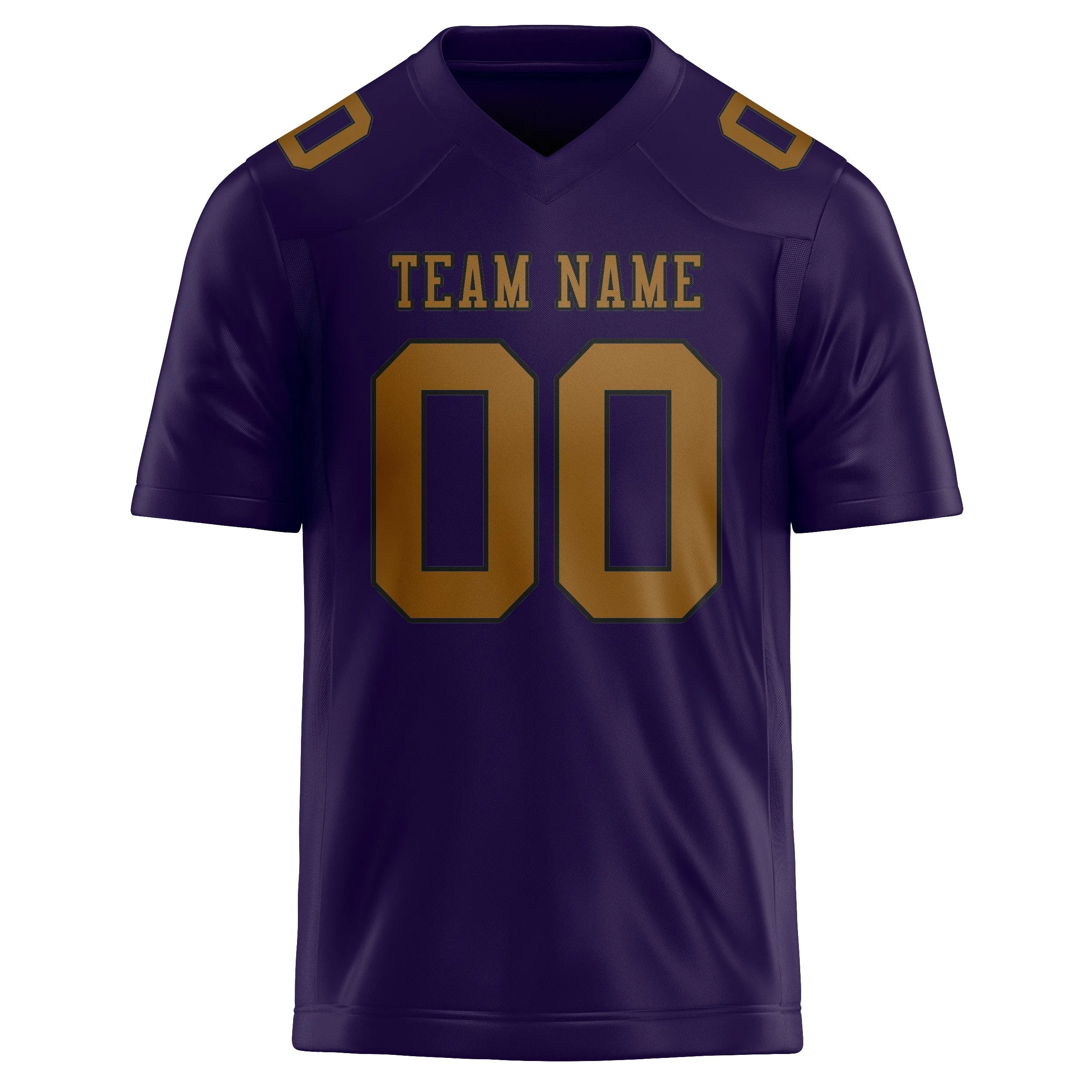 Custom Purple Khaki Football Jersey sold by Tailorly product image thumbnail 2