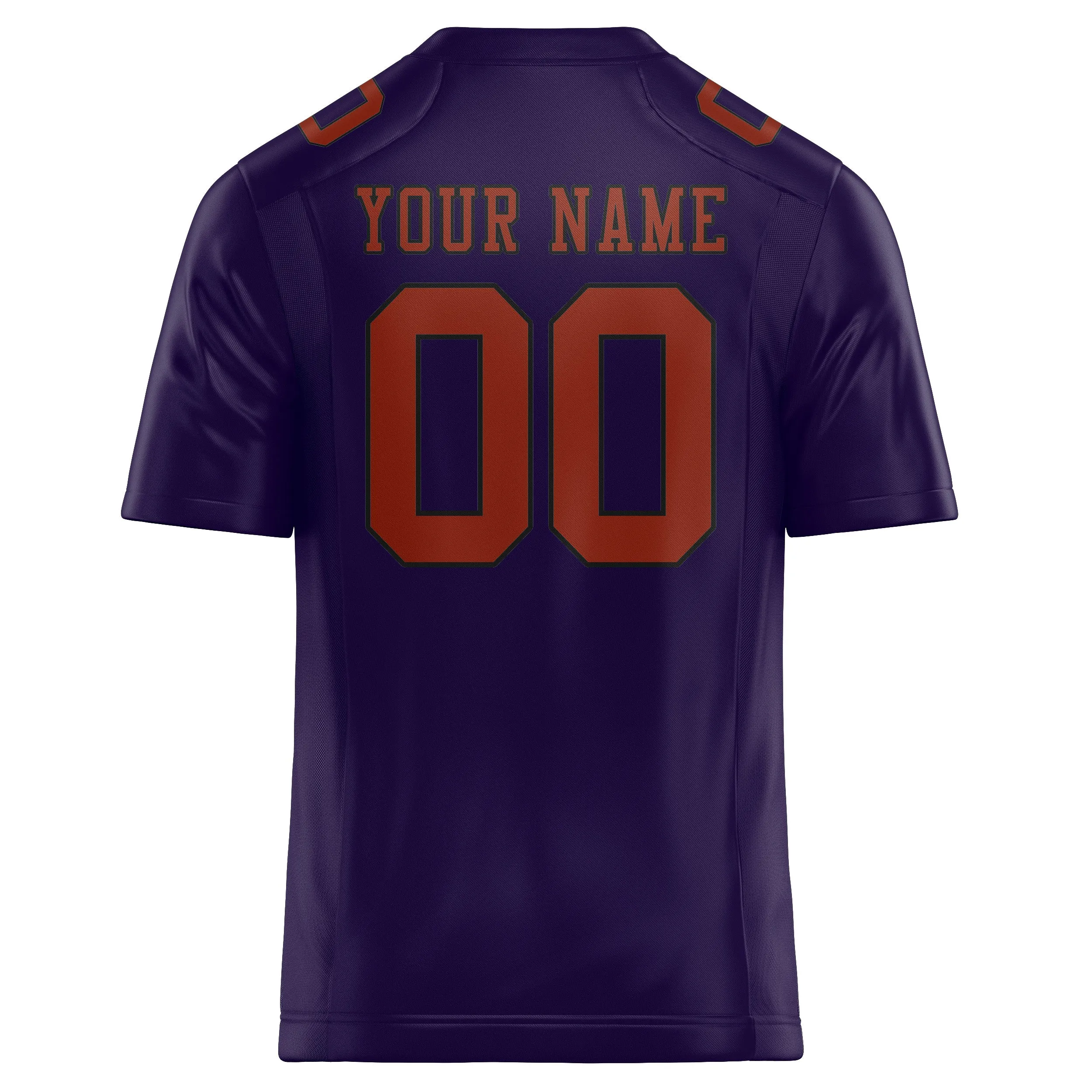 Custom Purple Coral Red Football Jersey sold by Tailorly product image thumbnail 3