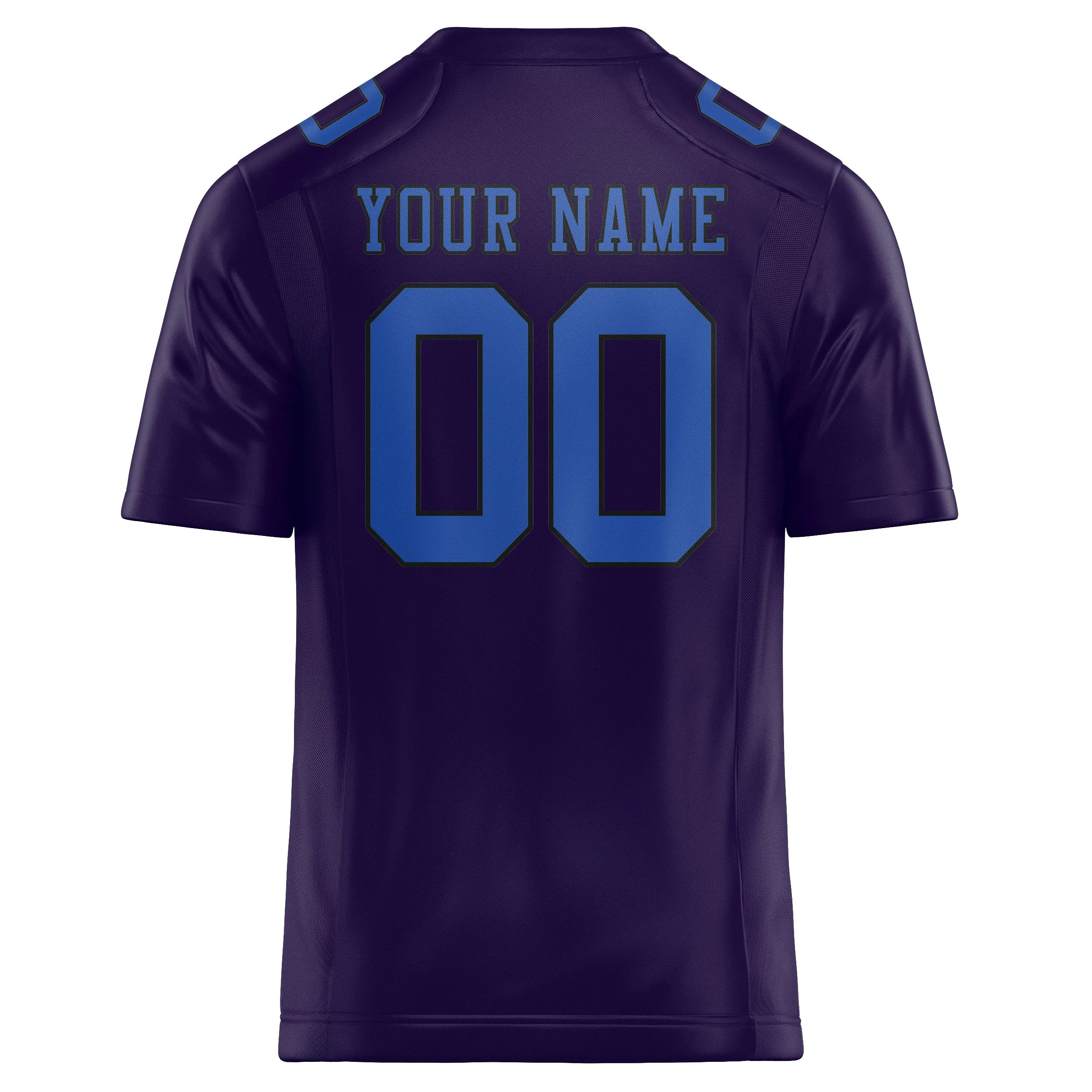 Custom Purple Sky Blue Football Jersey sold by Tailorly product image thumbnail 3