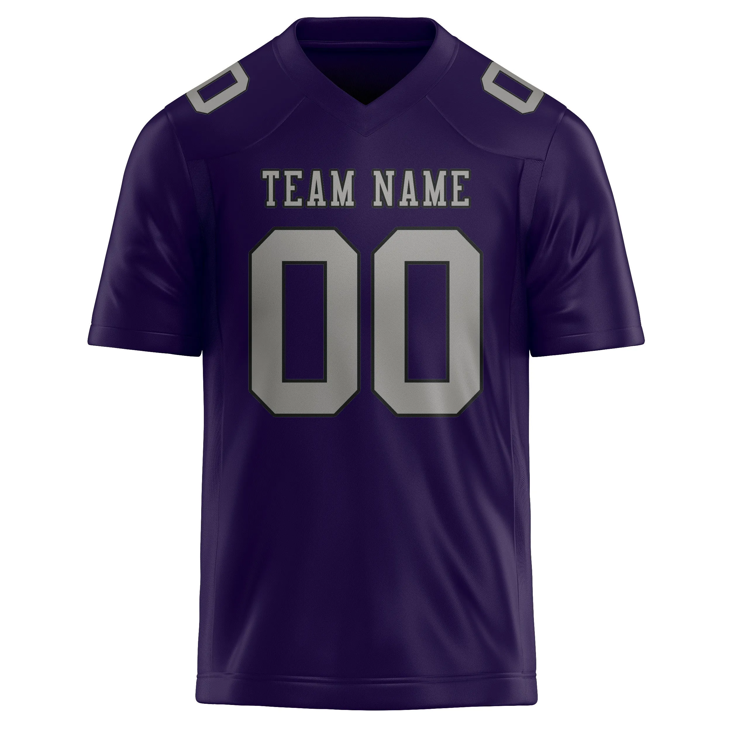 Custom Purple Gray Football Jersey sold by Tailorly product image thumbnail 2