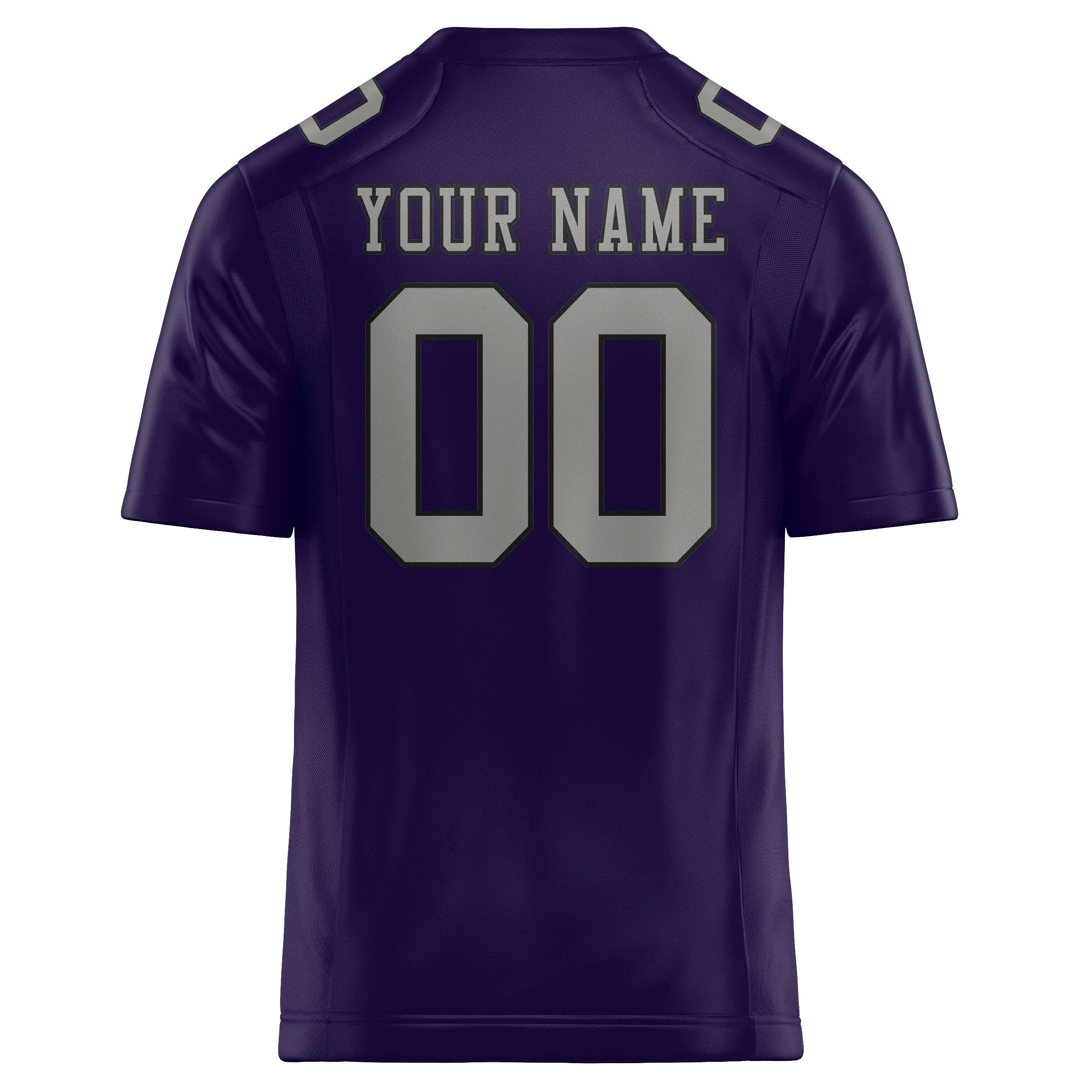 Custom Purple Gray Football Jersey sold by Tailorly product image thumbnail 3