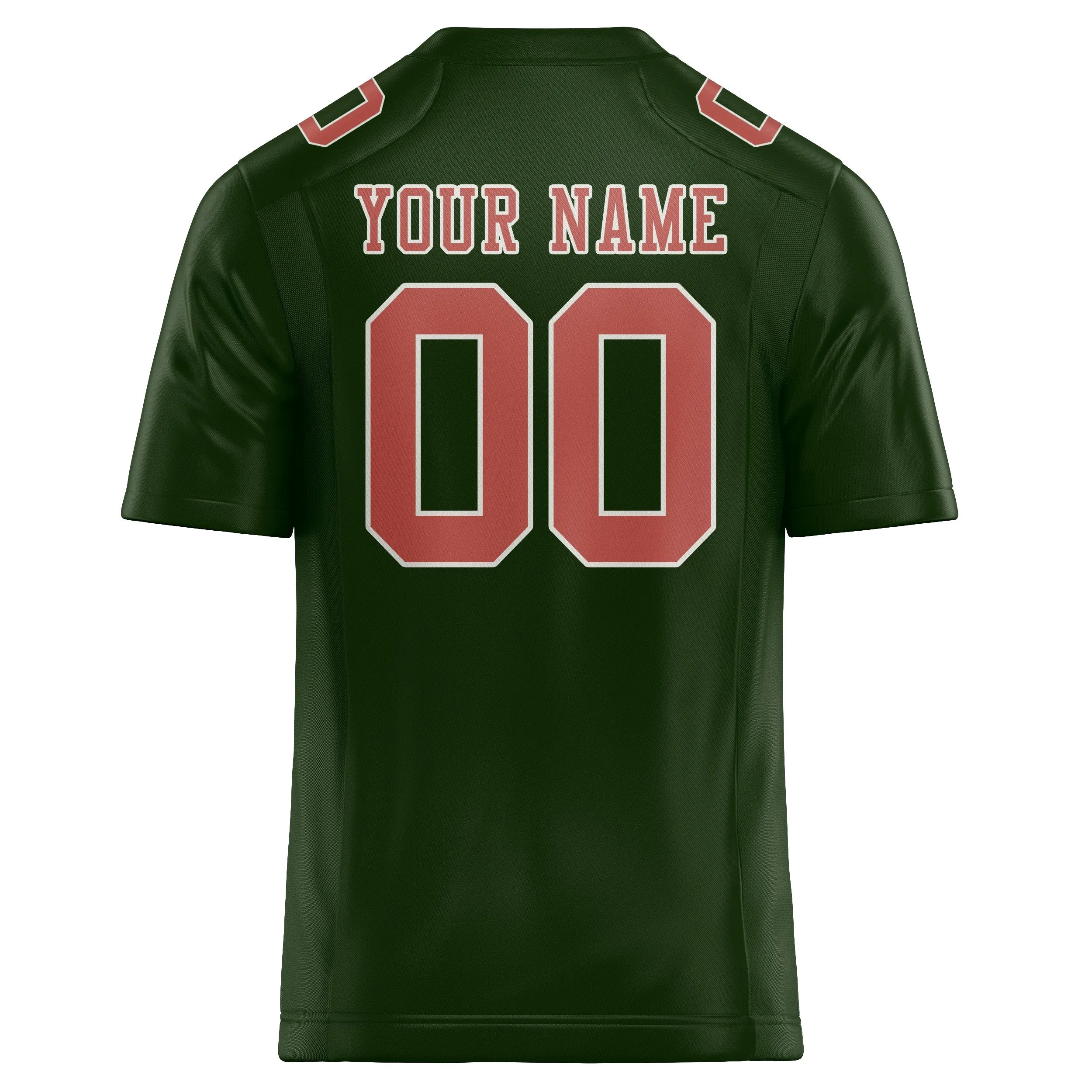 Custom Dark Green Copper Rose Football Jersey sold by Tailorly product image thumbnail 3