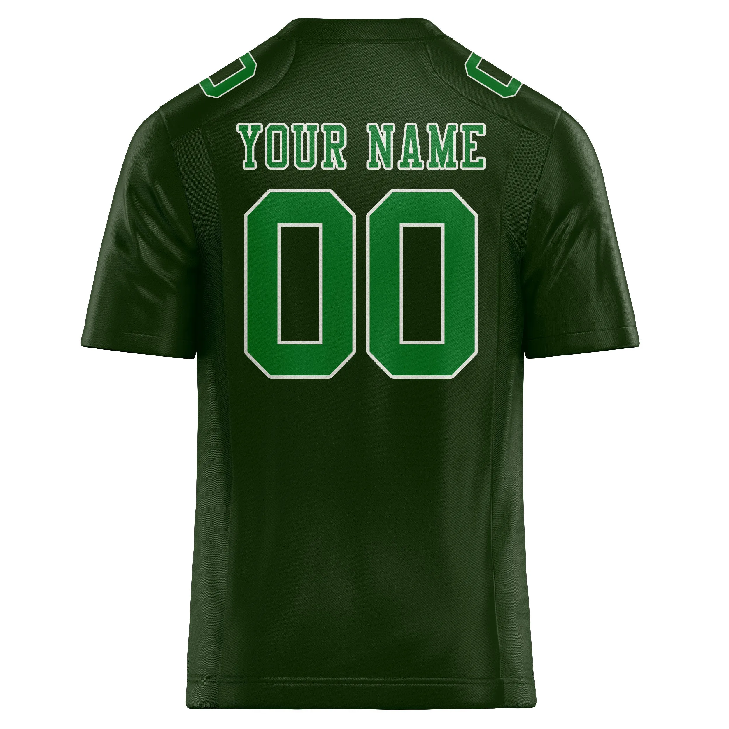 Custom Dark Green Emerald Green Football Jersey sold by Tailorly product image thumbnail 3