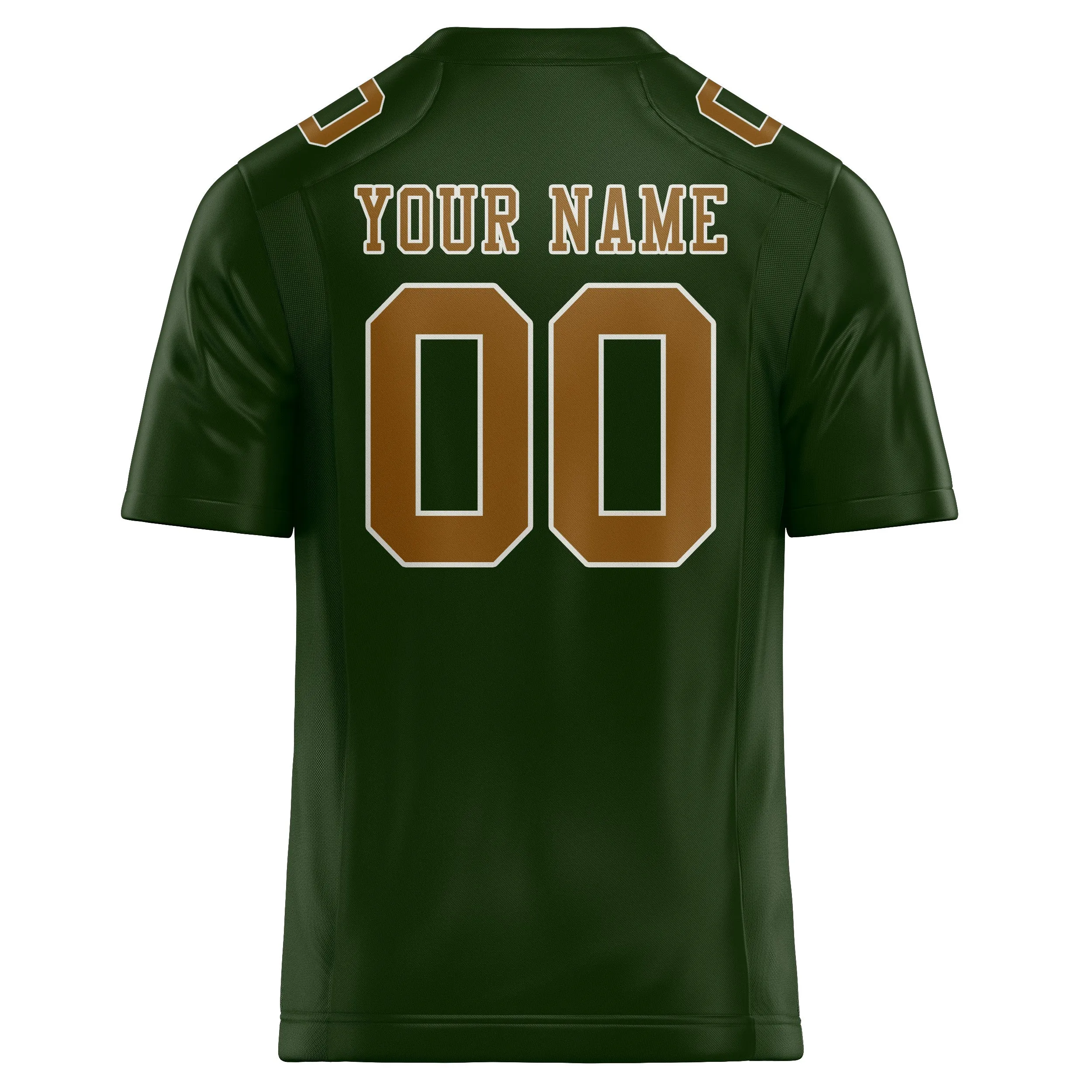 Custom Dark Green Khaki Football Jersey sold by Tailorly product image thumbnail 3