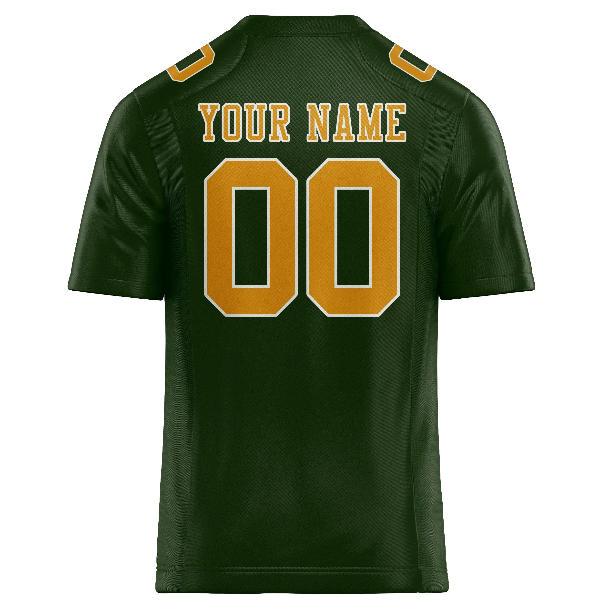 Custom Dark Green Yellow Football Jersey sold by Tailorly product image thumbnail 3