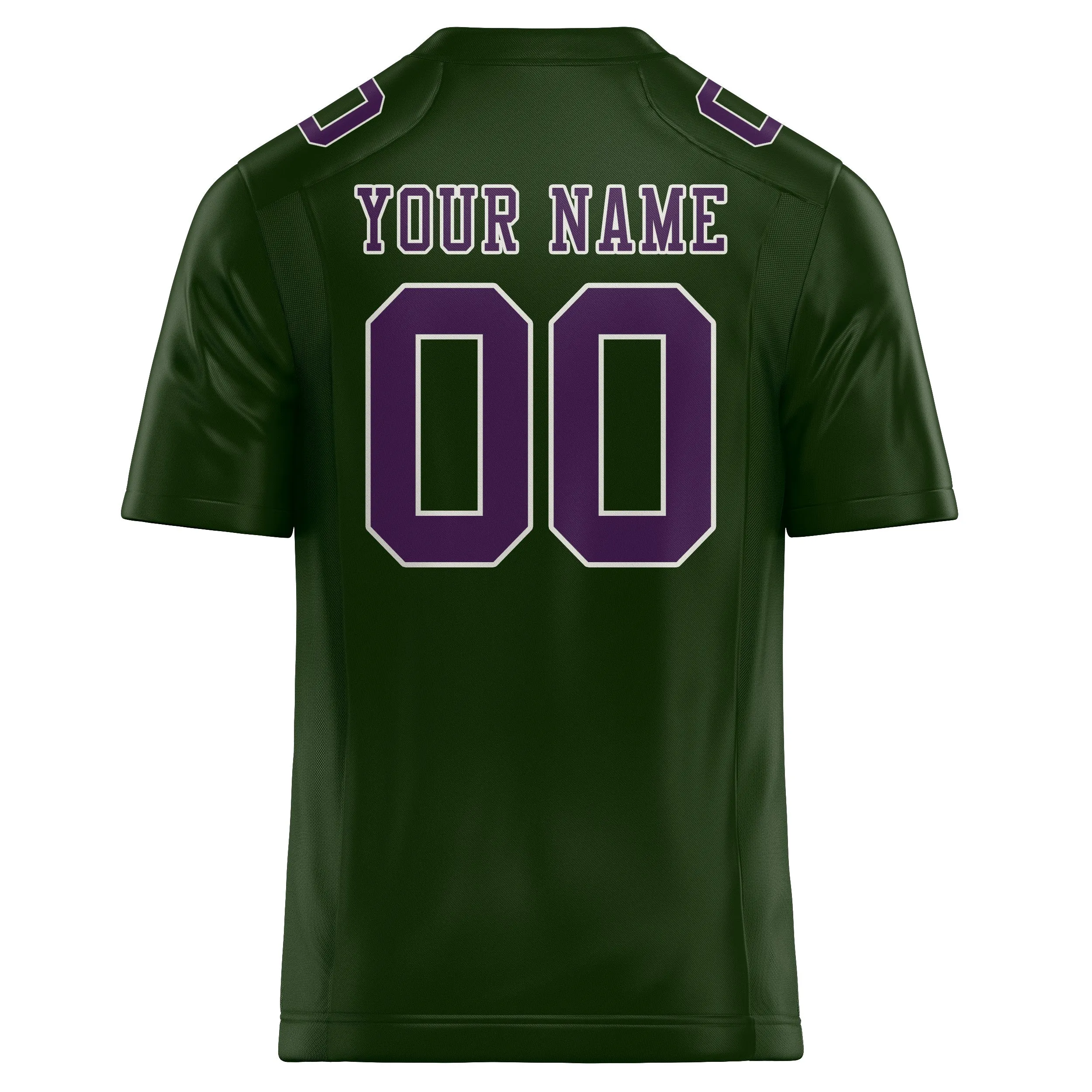 Custom Dark Green Purple Football Jersey sold by Tailorly product image thumbnail 3
