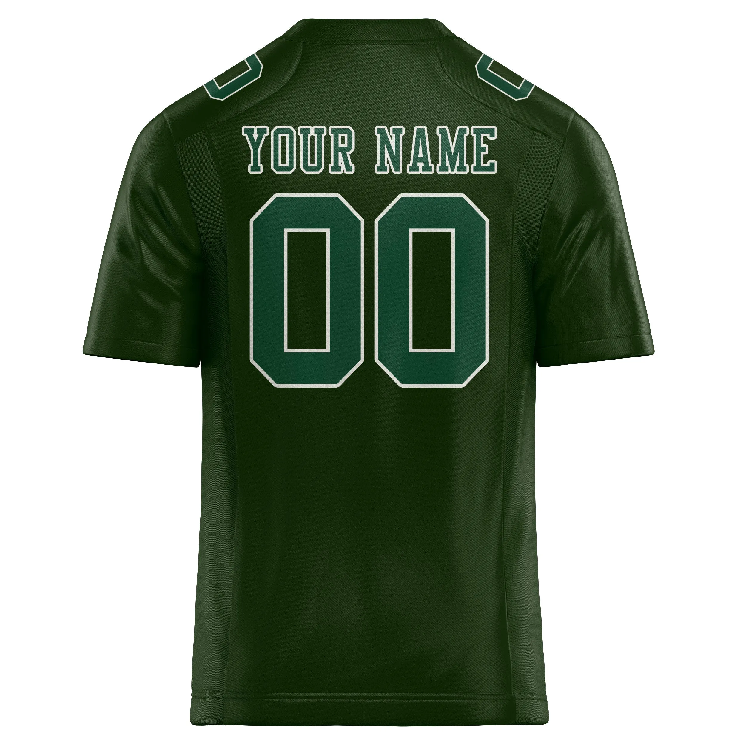 Custom Dark Green Green Football Jersey sold by Tailorly product image thumbnail 3