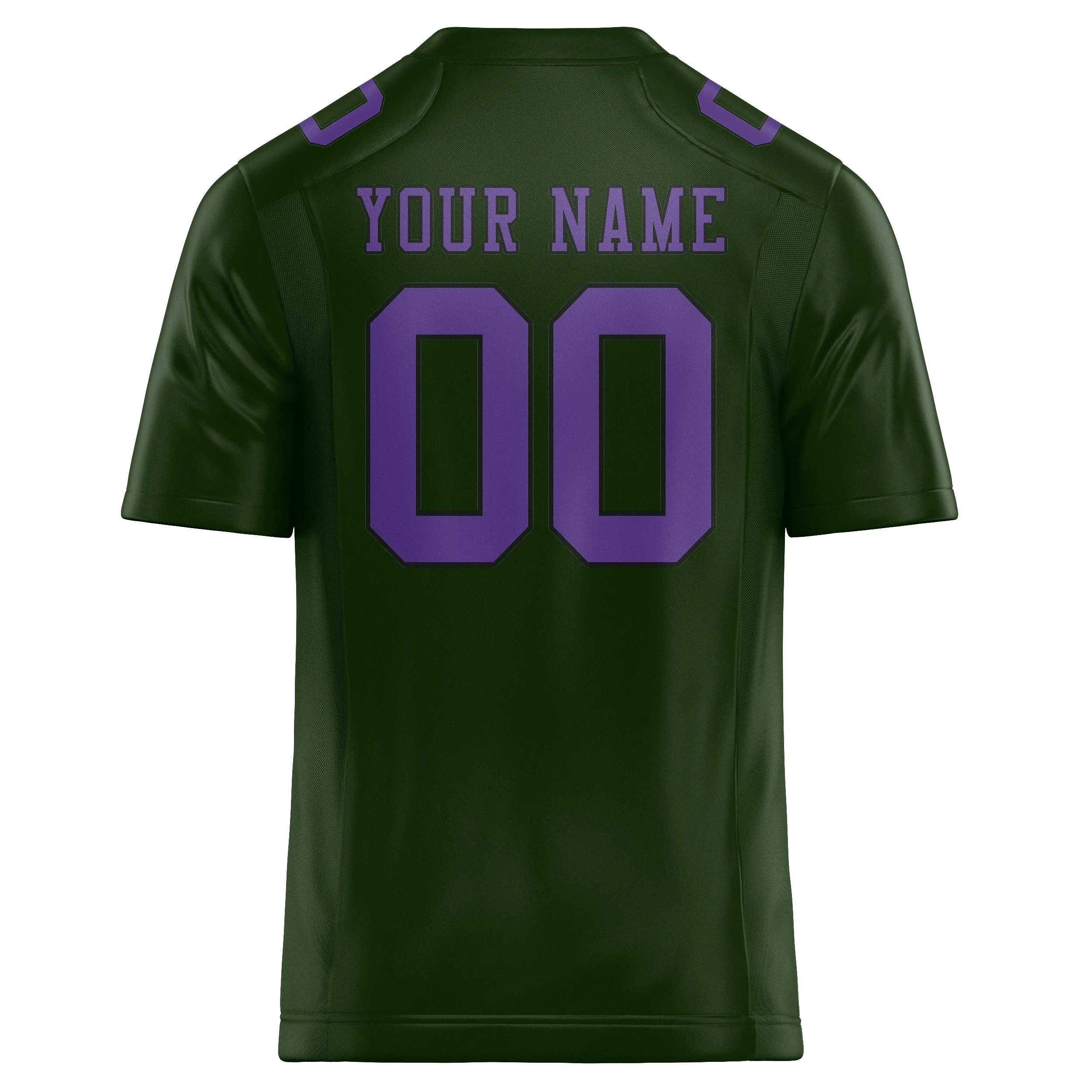 Custom Dark Green Light Purple Football Jersey sold by Tailorly product image thumbnail 3