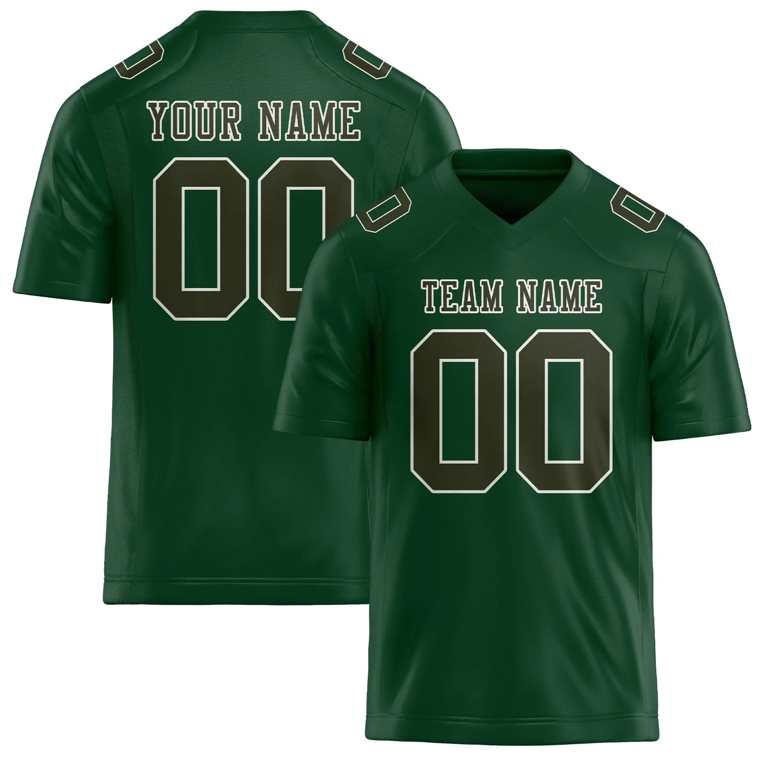 Custom Green Olive Football Jersey sold by Tailorly