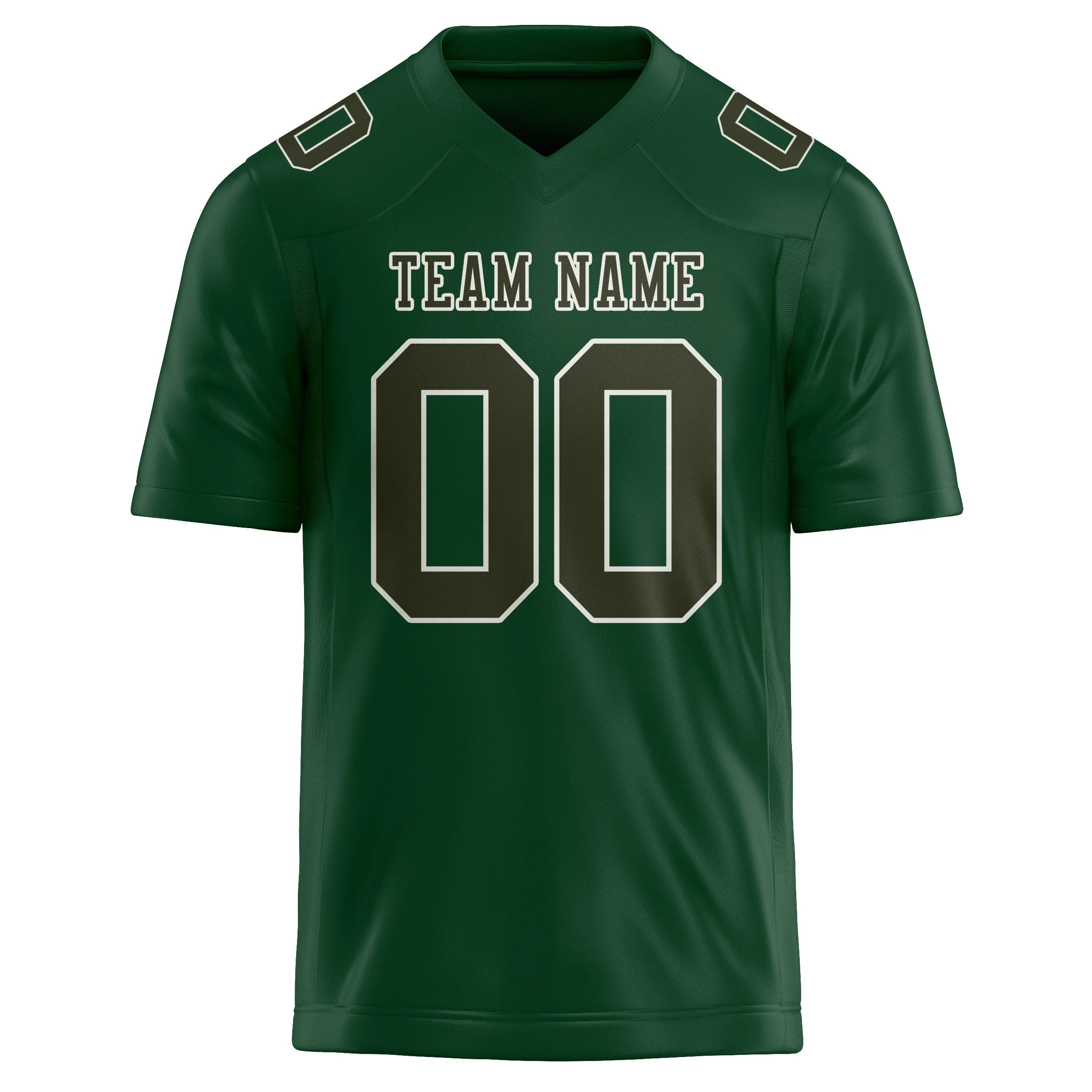 Custom Green Olive Football Jersey sold by Tailorly product image thumbnail 2