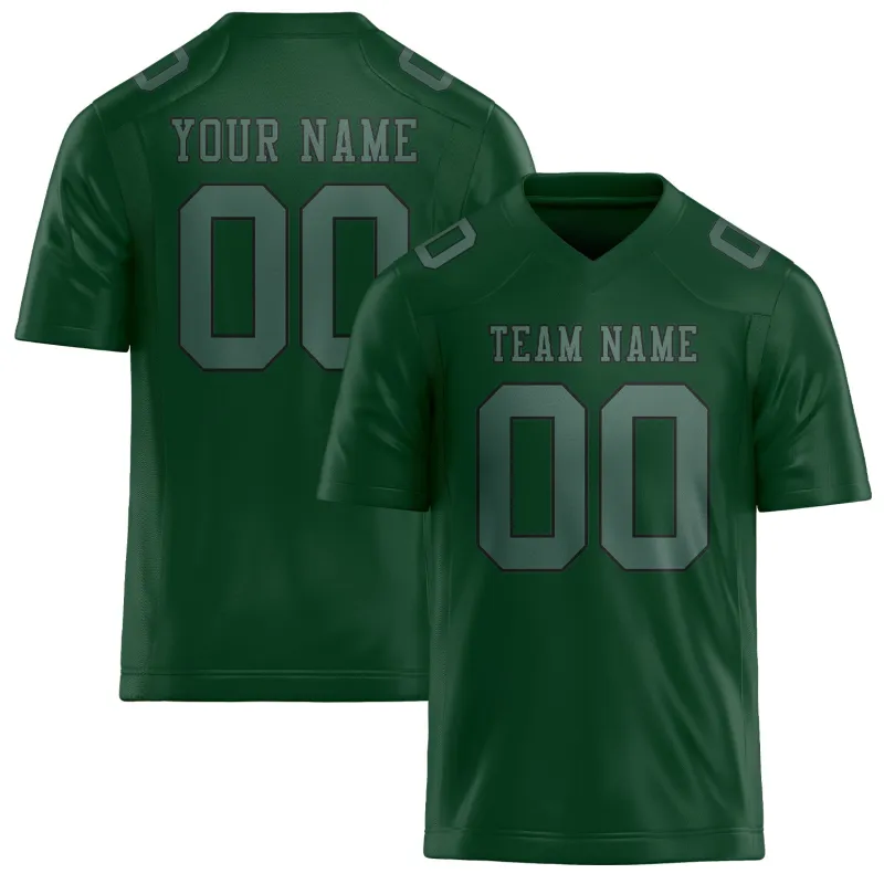 Custom Green Blue Green Football Jersey made by Tailorly
