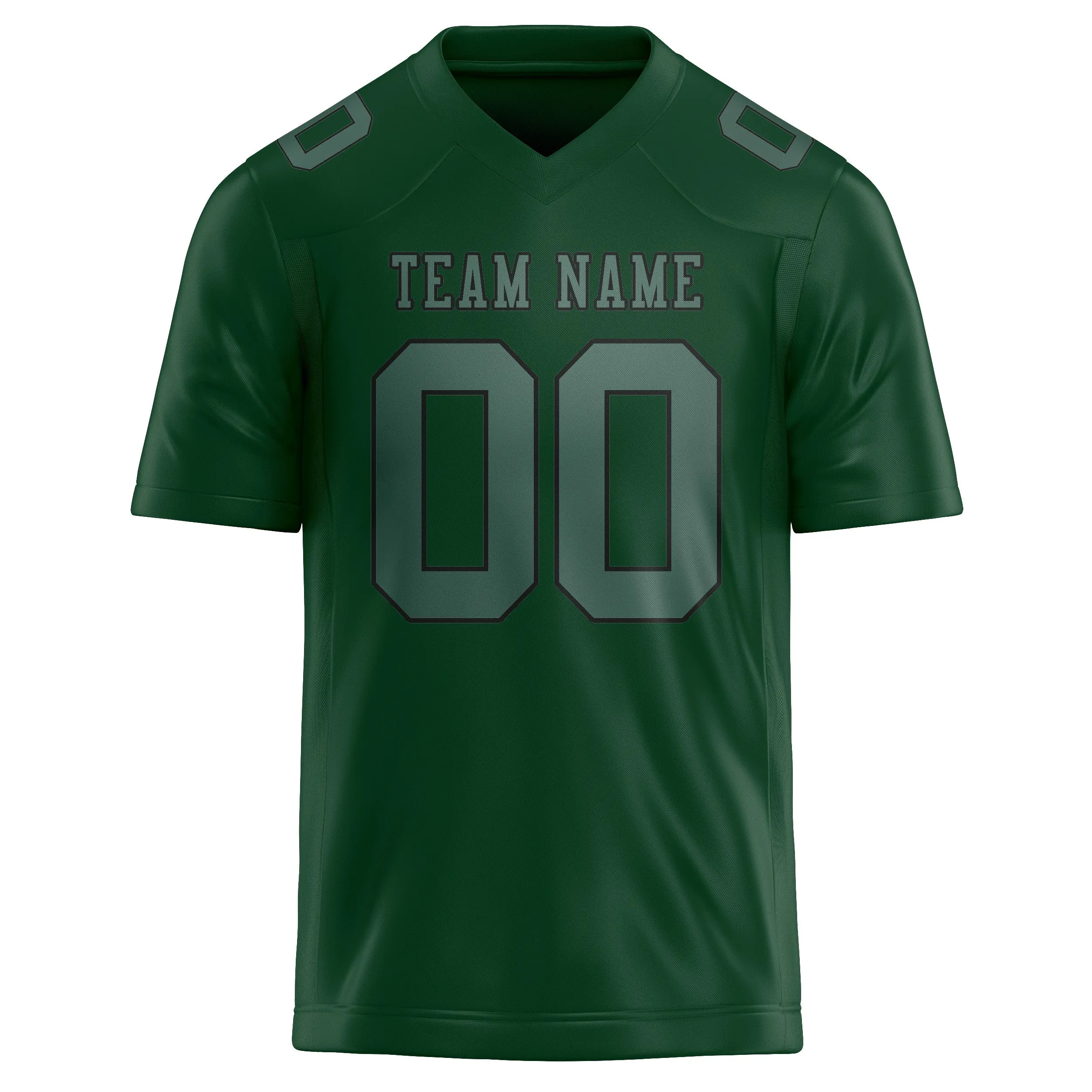 Custom Green Blue Green Football Jersey sold by Tailorly product image thumbnail 2