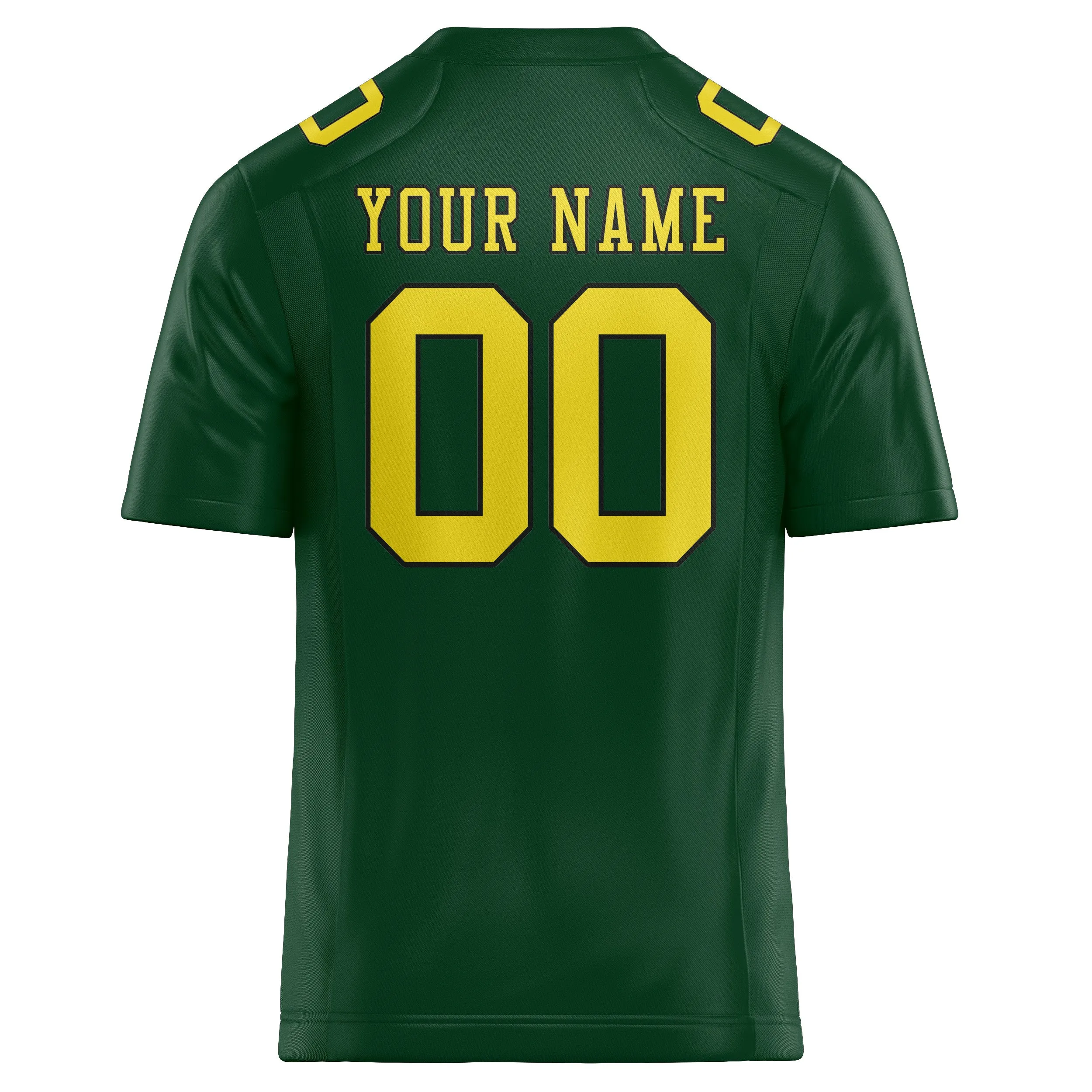 Custom Green Light Yellow Football Jersey sold by Tailorly product image thumbnail 3
