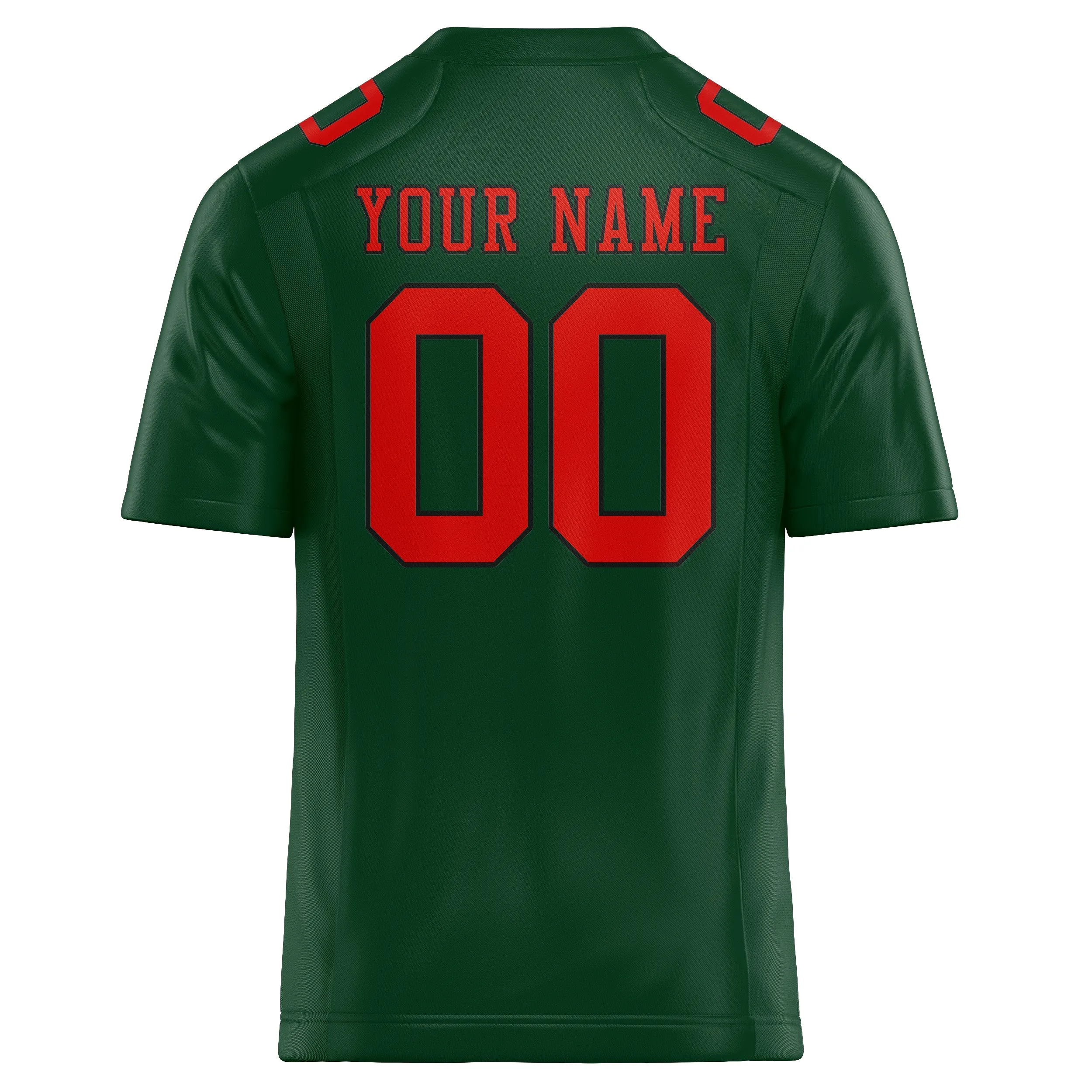 Custom Green Orange Red Football Jersey sold by Tailorly product image thumbnail 3