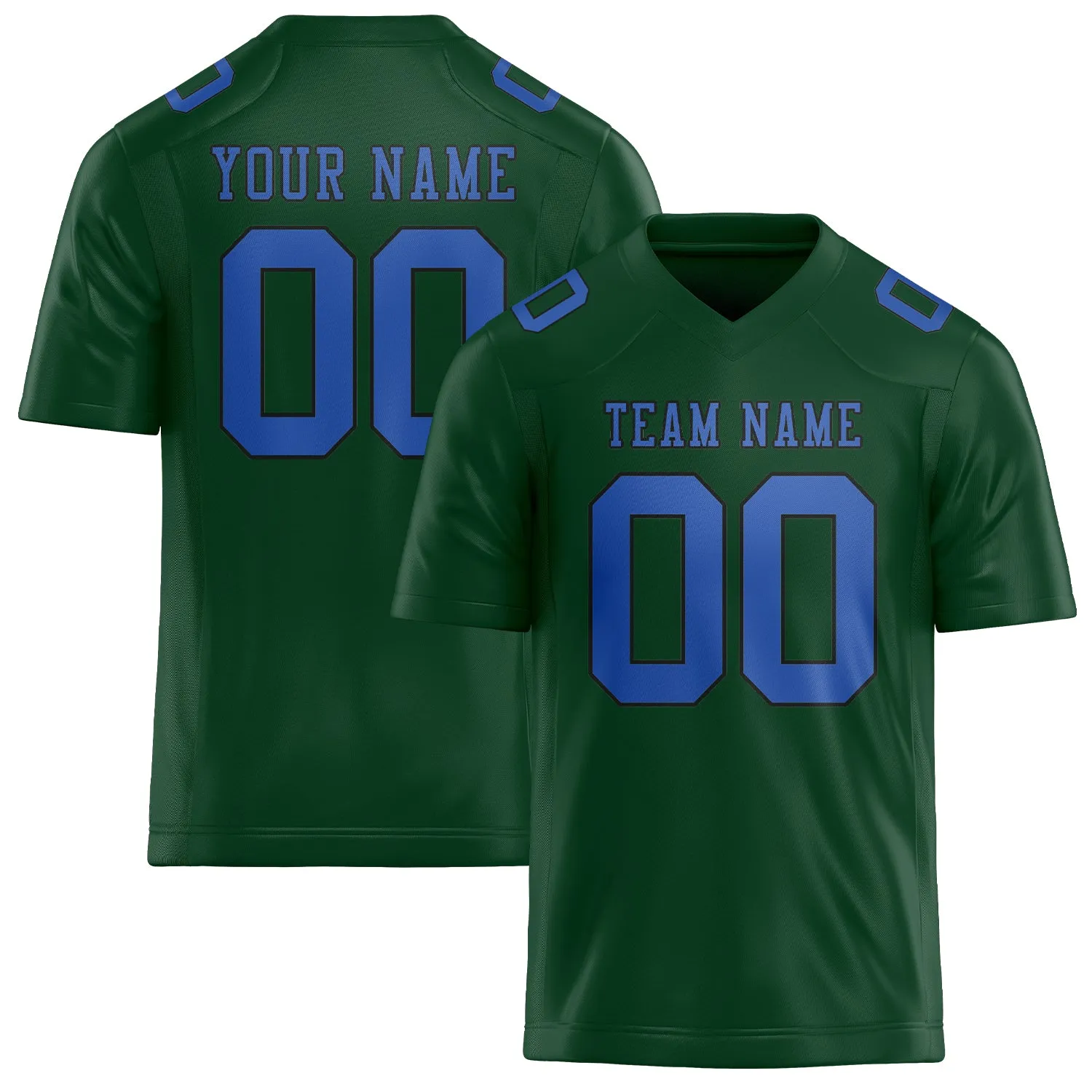 Custom Green Sky Blue Football Jersey sold by Tailorly