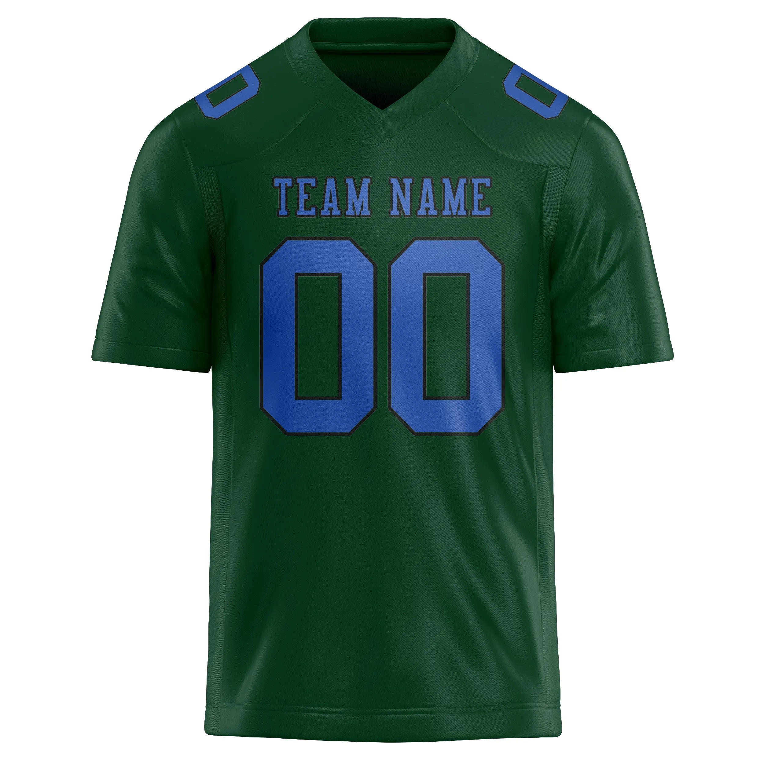 Custom Green Sky Blue Football Jersey sold by Tailorly product image thumbnail 2