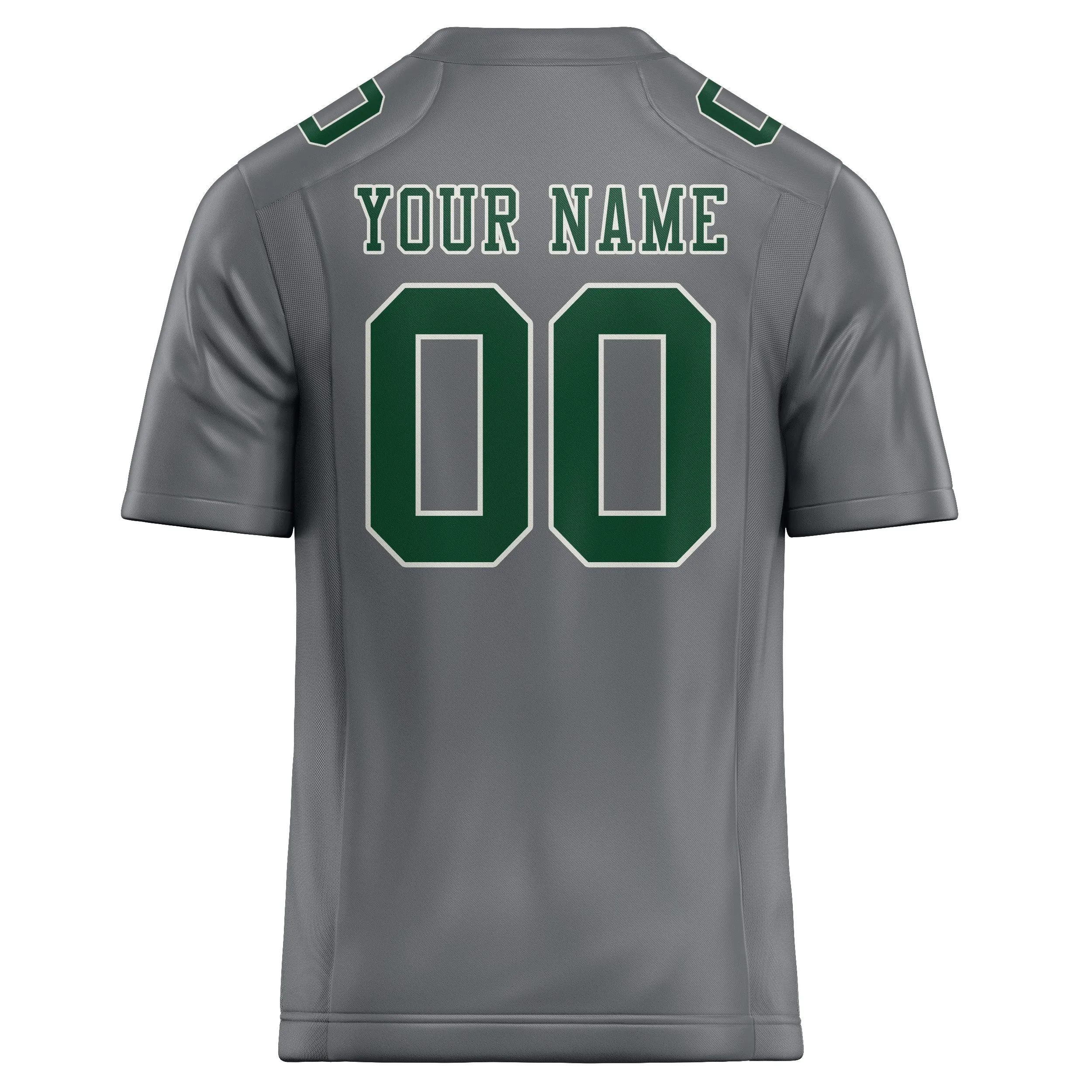 Custom Gray Green Football Jersey sold by Tailorly product image thumbnail 3