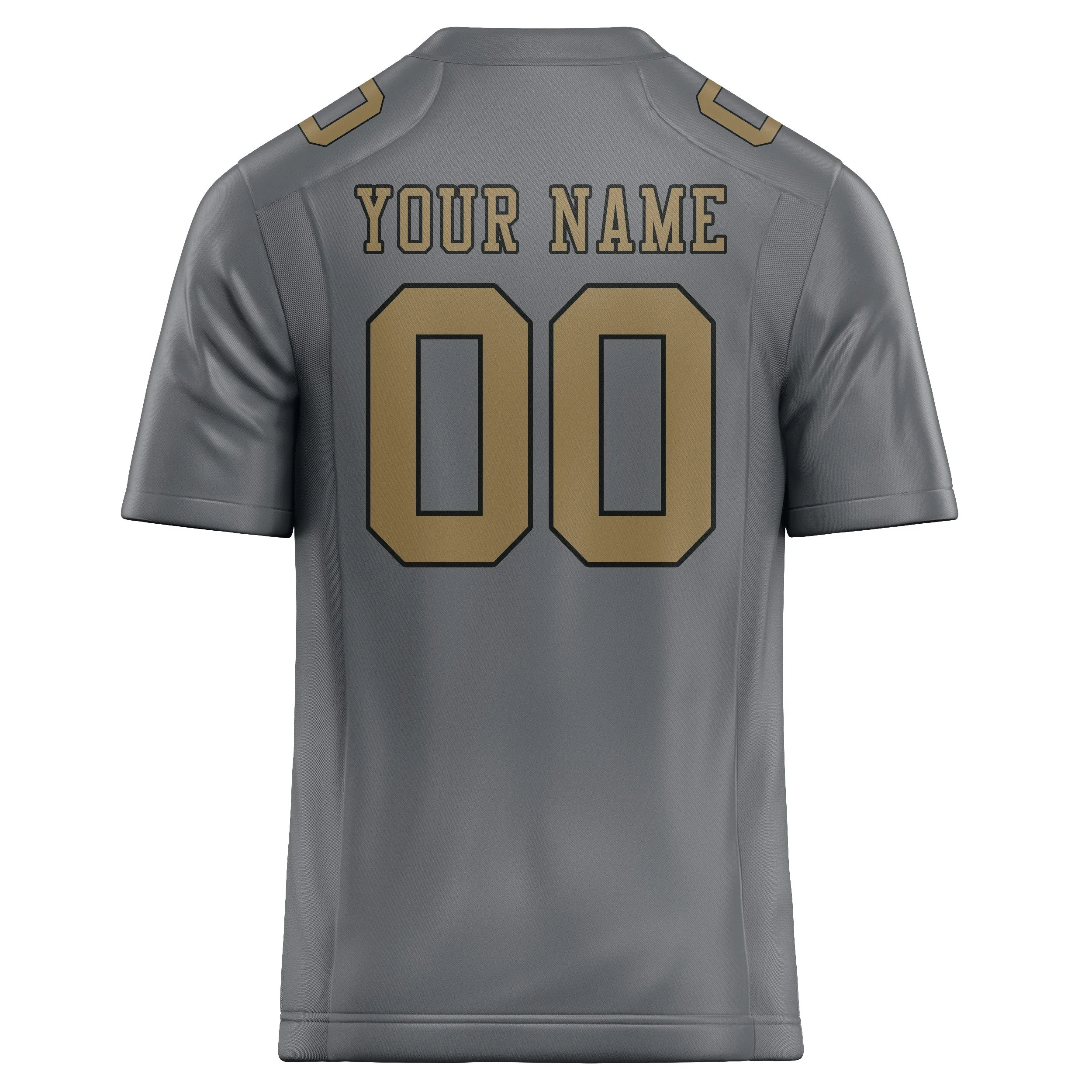Custom Gray Light Khaki Football Jersey sold by Tailorly product image thumbnail 3