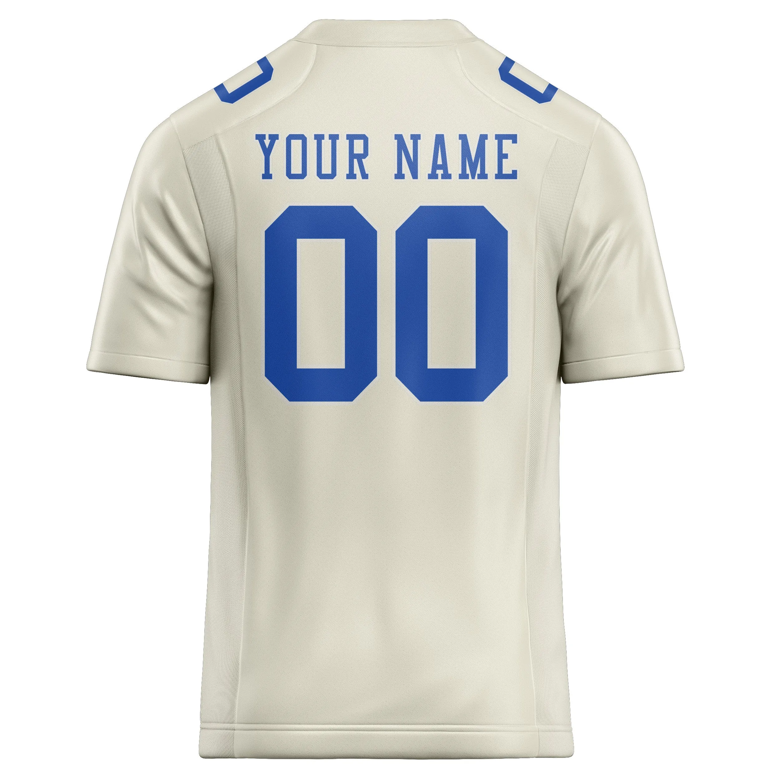 Custom Cream Sky Blue Football Jersey sold by Tailorly product image thumbnail 3