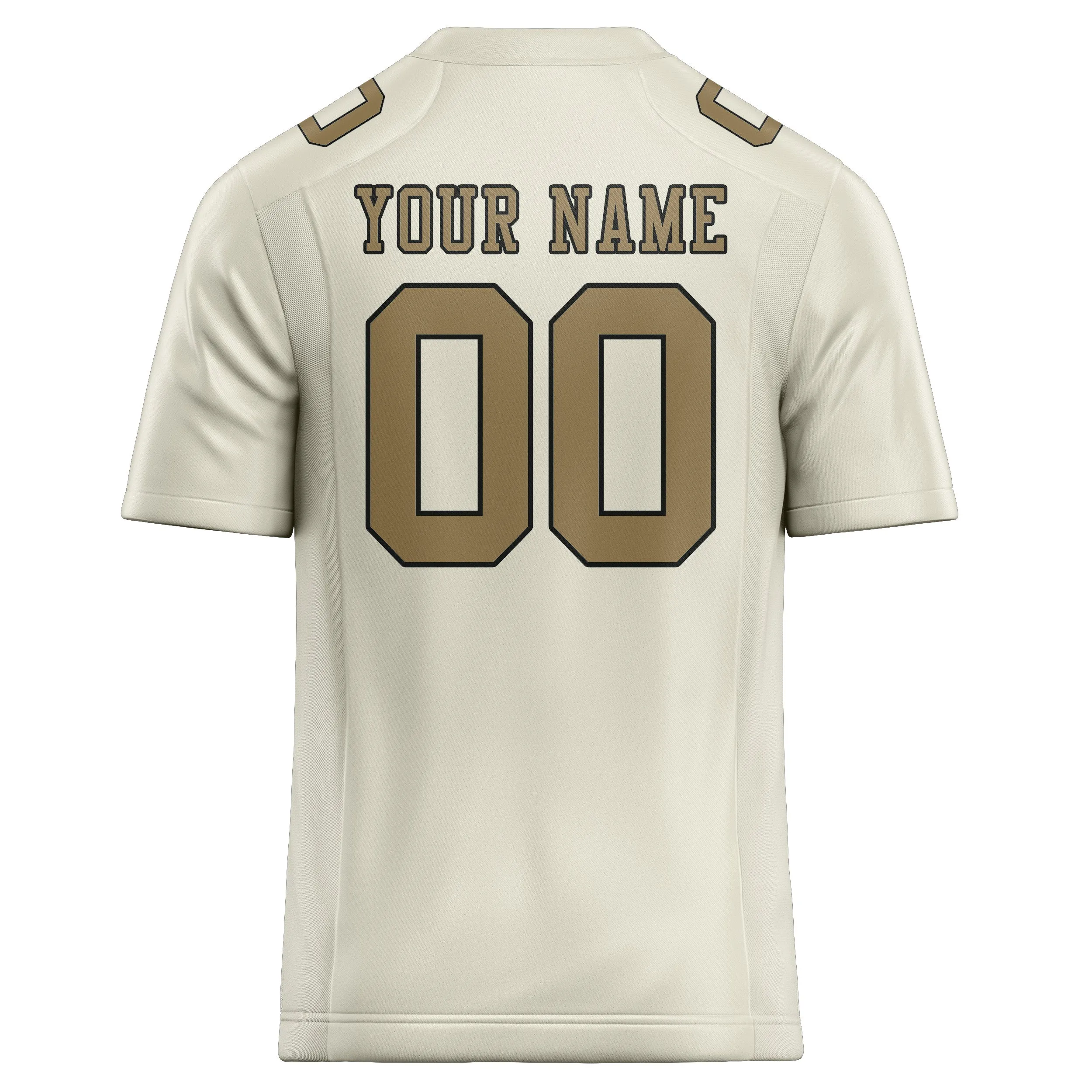Custom Cream Light Khaki Football Jersey sold by Tailorly product image thumbnail 3