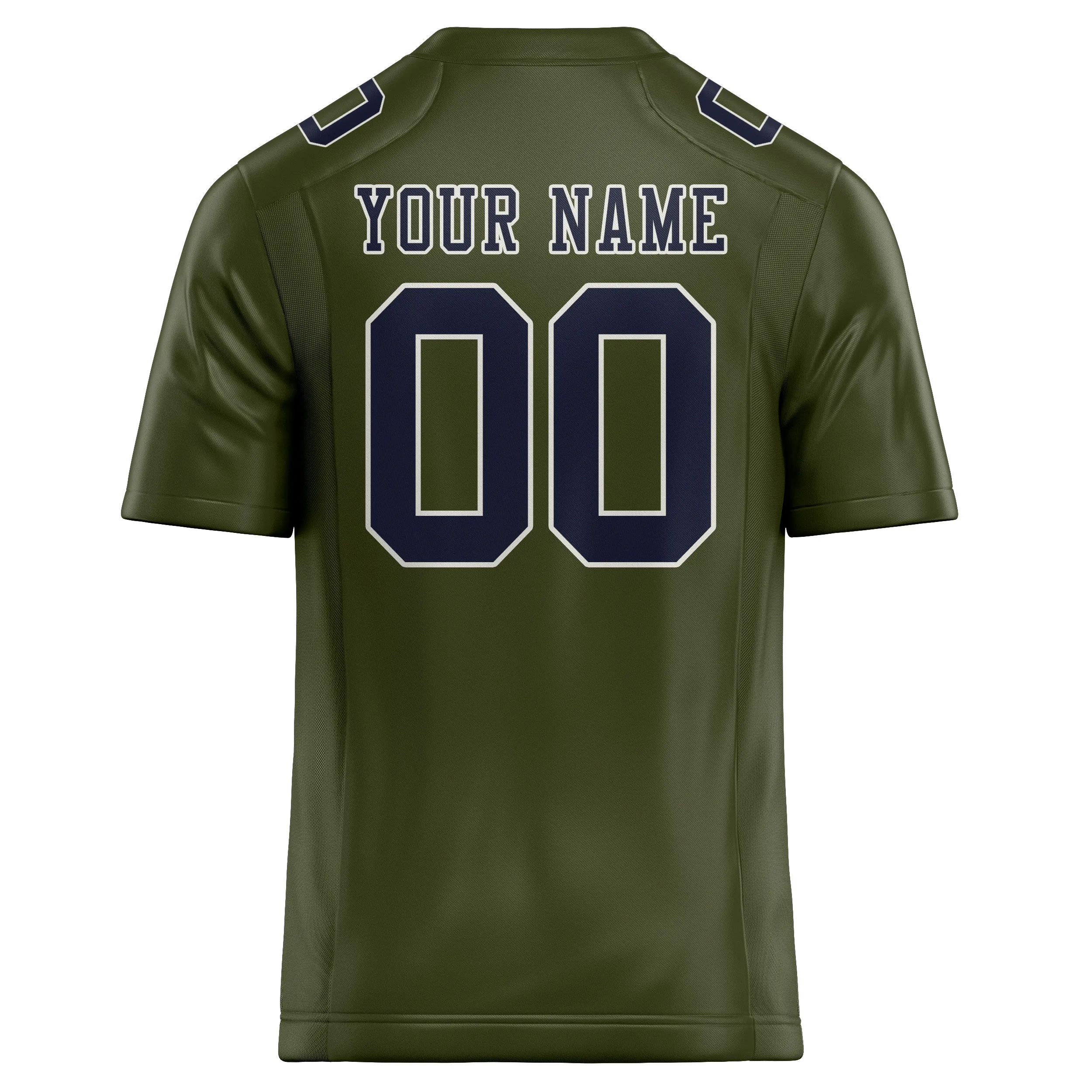 Custom Olive Navy Football Jersey sold by Tailorly product image thumbnail 3