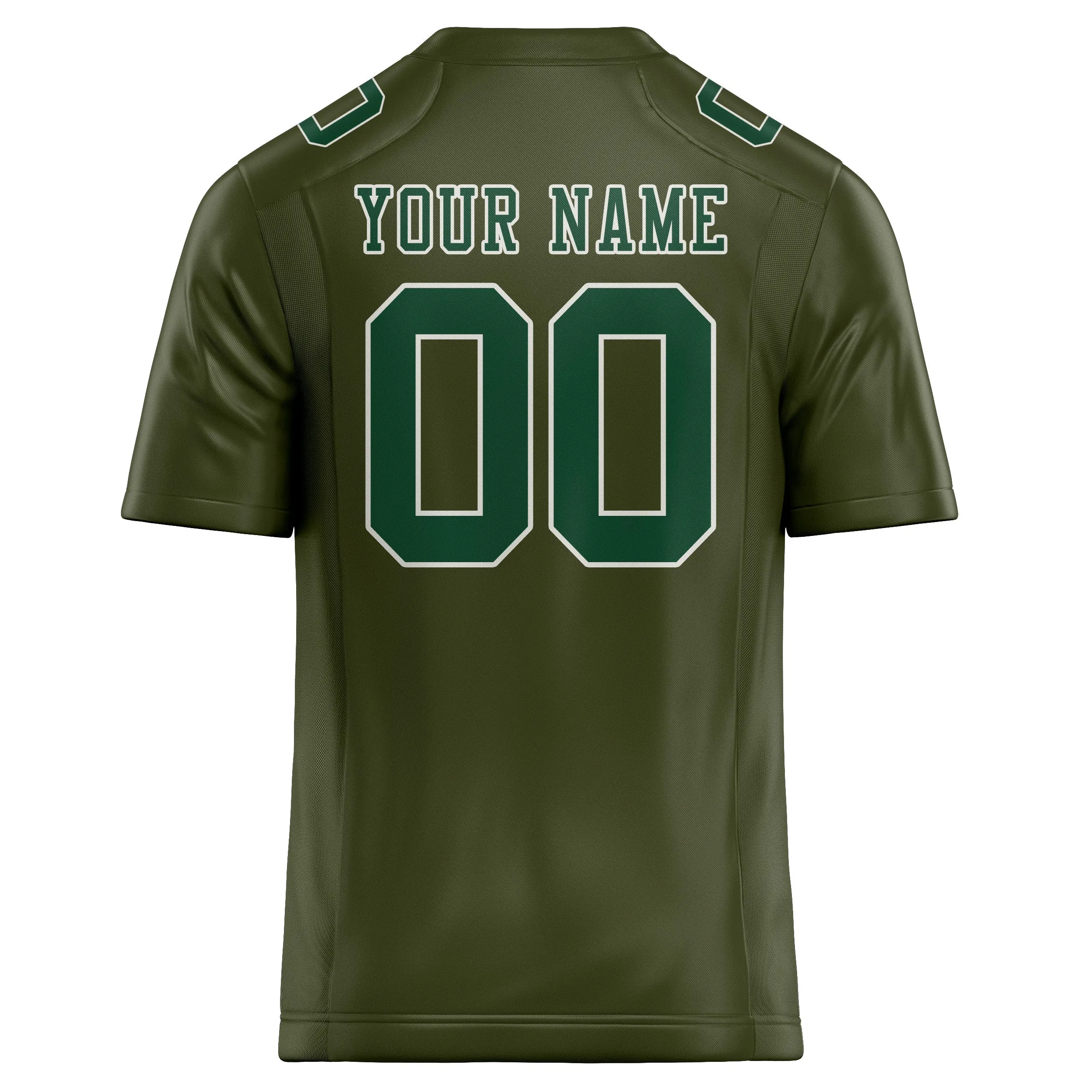 Custom Olive Green Football Jersey sold by Tailorly product image thumbnail 3