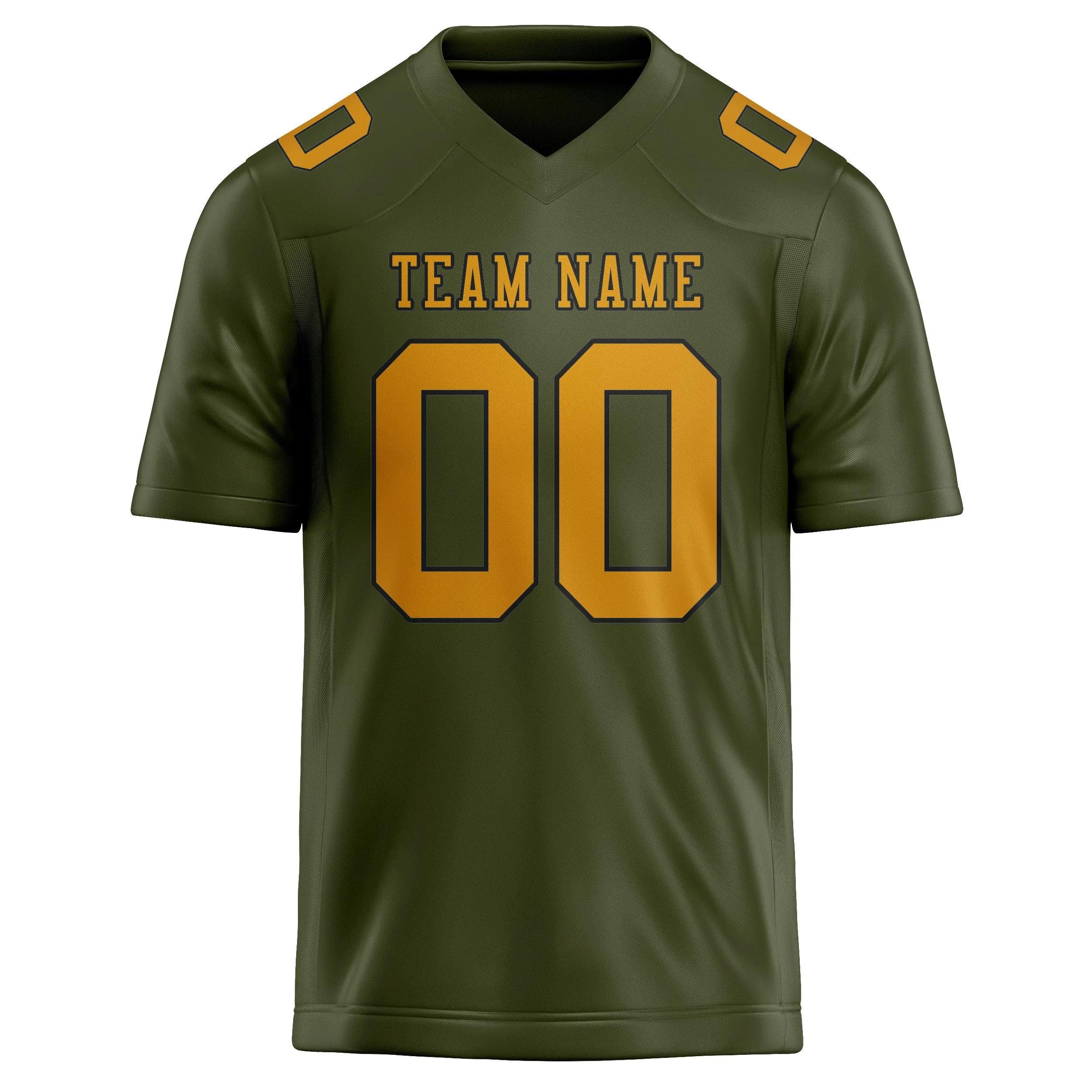 Custom Olive Yellow Football Jersey sold by Tailorly product image thumbnail 2