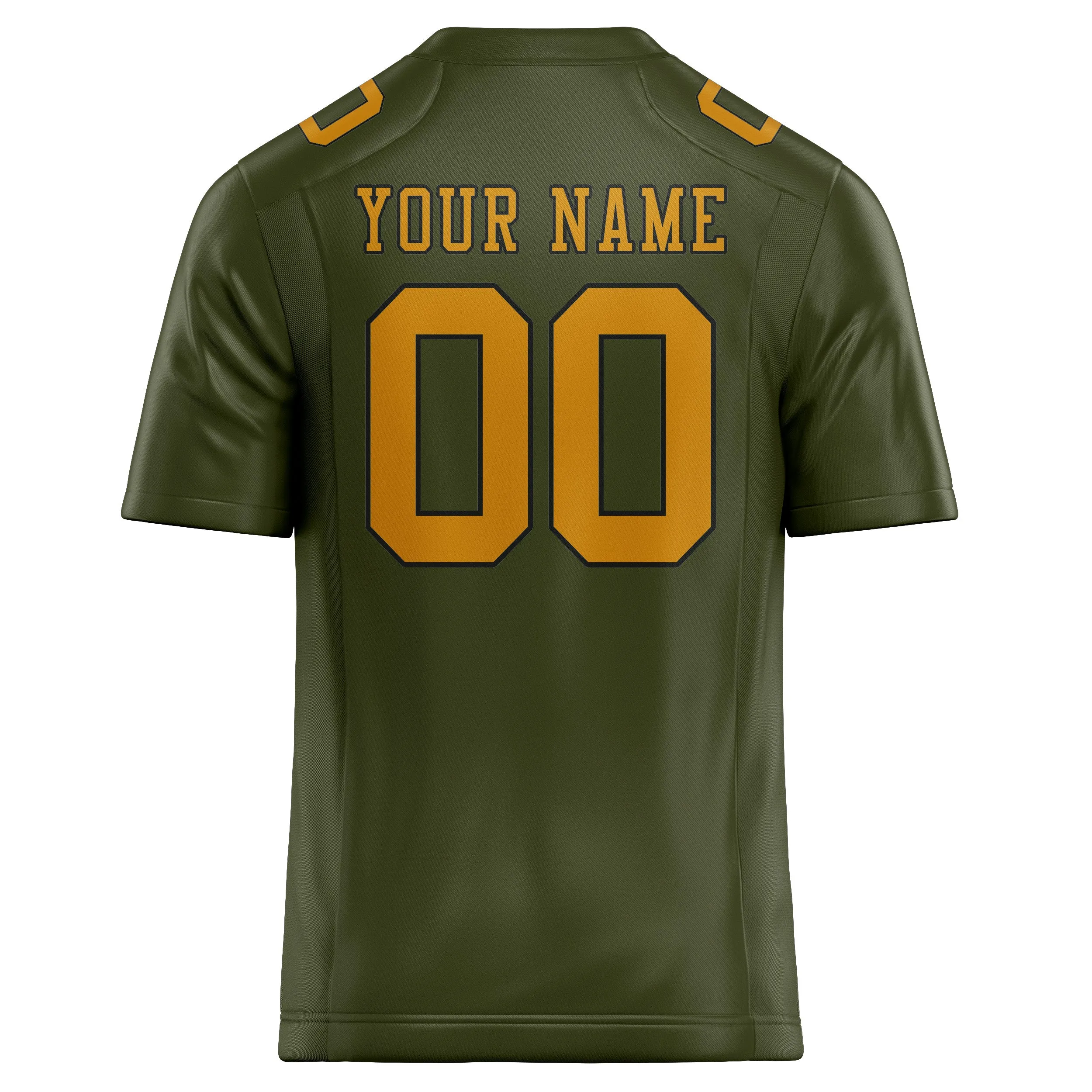 Custom Olive Yellow Football Jersey sold by Tailorly product image thumbnail 3