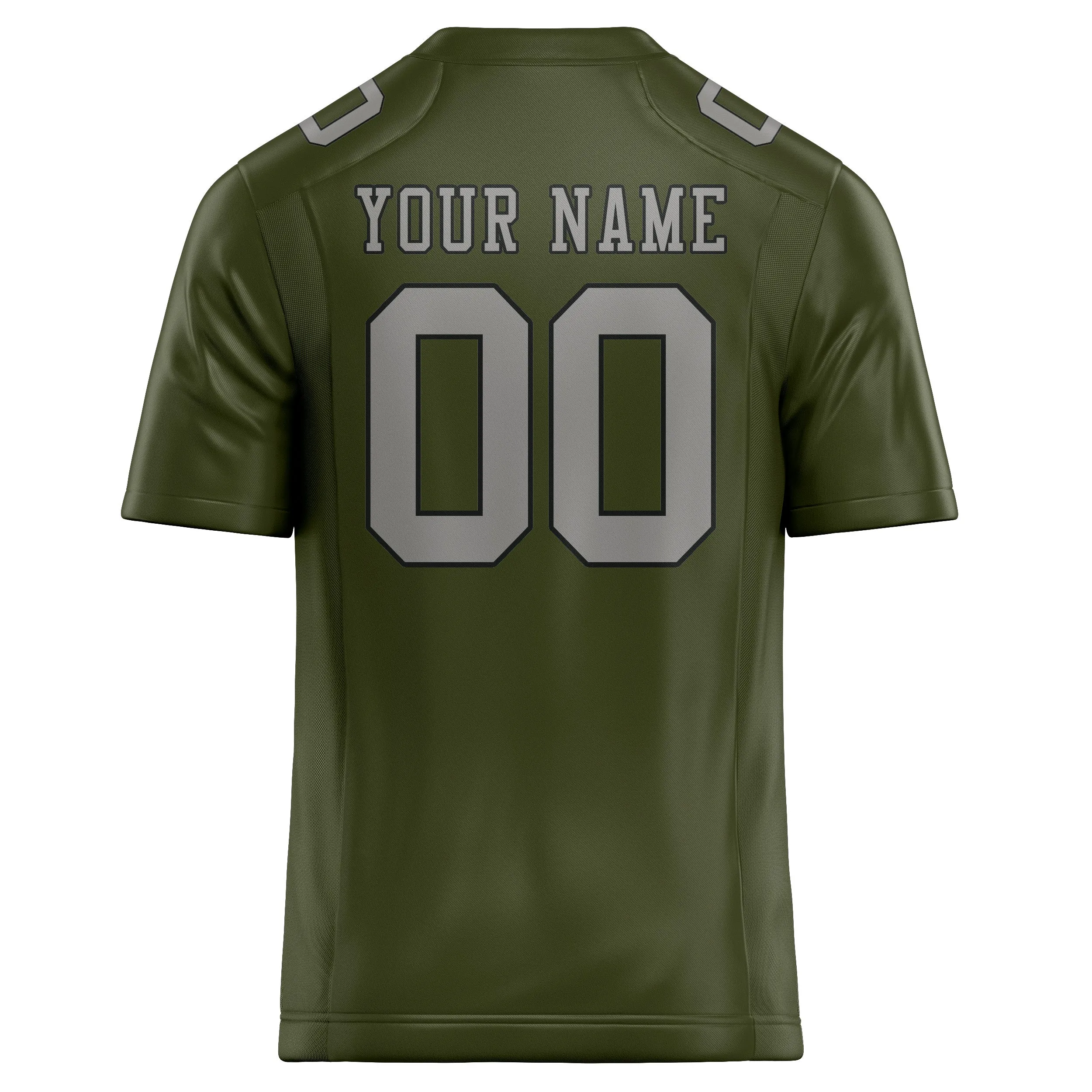 Custom Olive Gray Football Jersey sold by Tailorly product image thumbnail 3