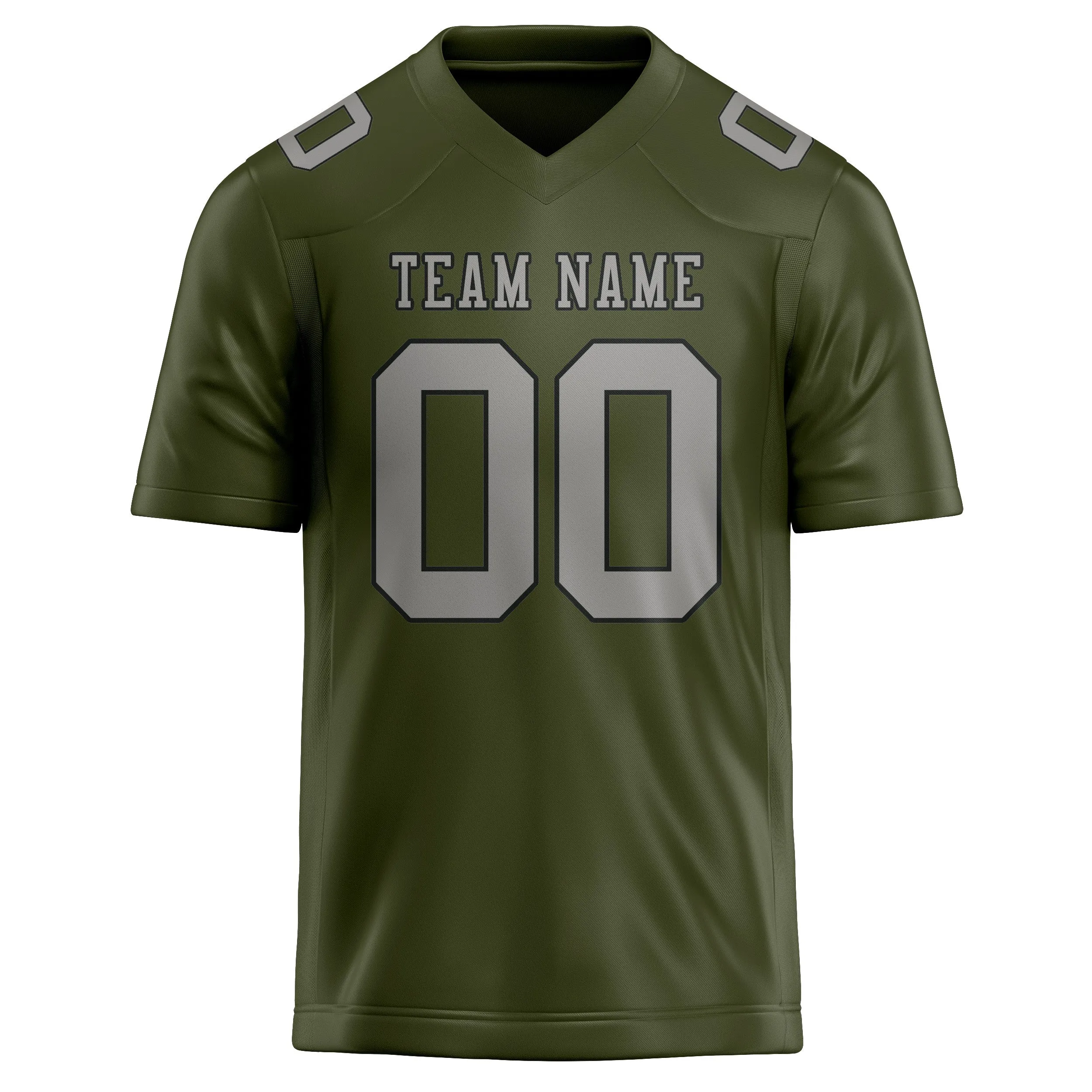 Custom Olive Gray Football Jersey sold by Tailorly product image thumbnail 2