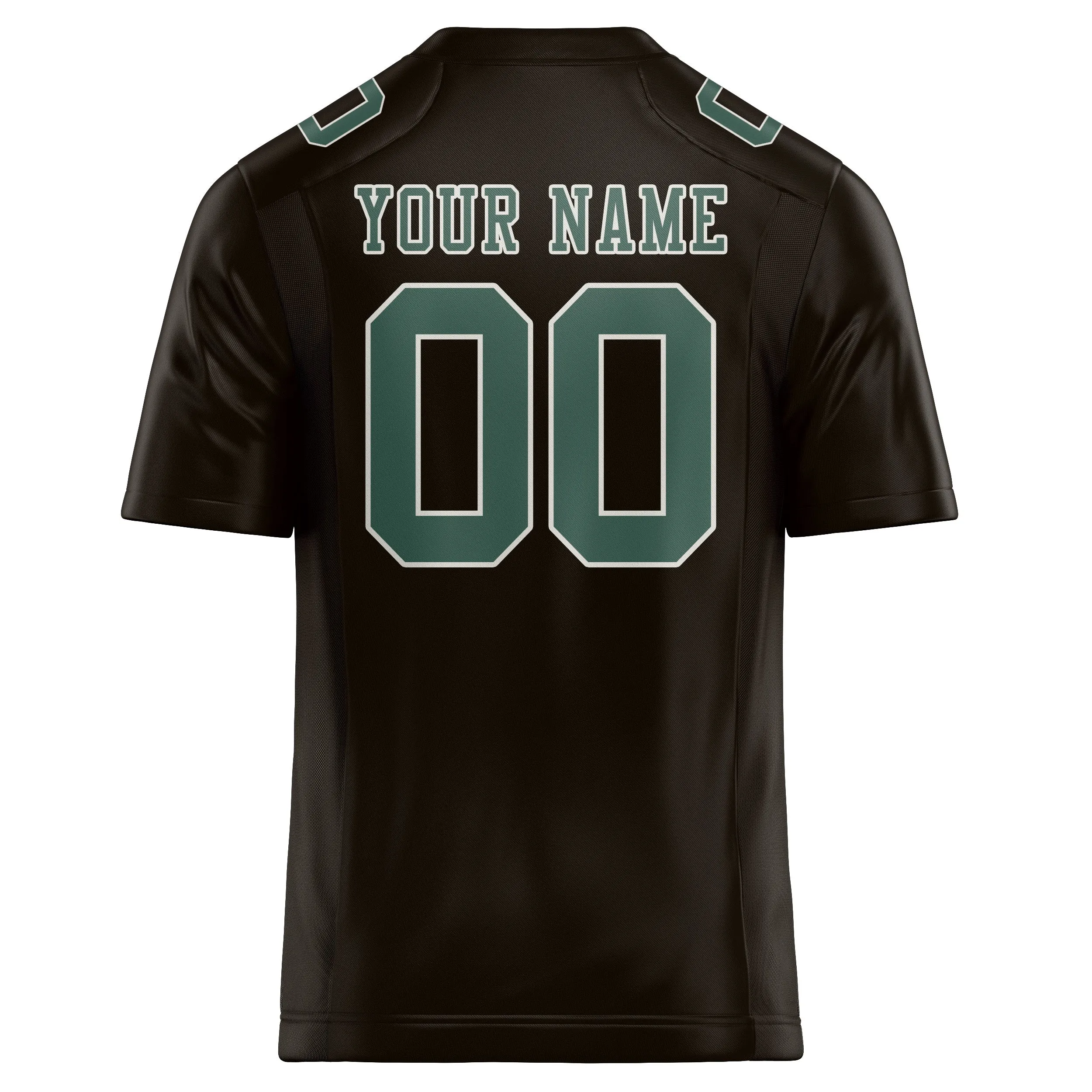 Custom Brown Blue Green Football Jersey sold by Tailorly product image thumbnail 3