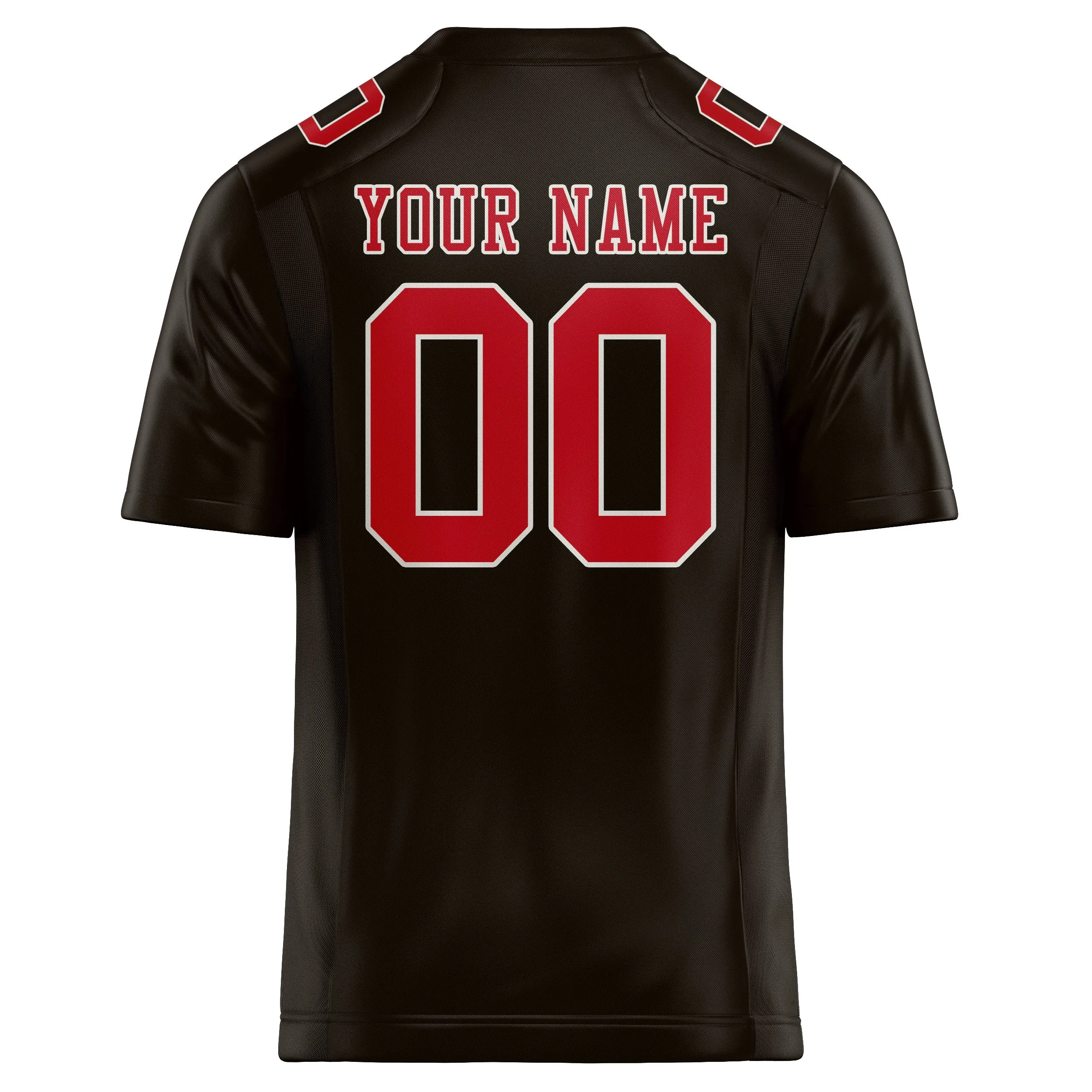 Custom Brown Red Football Jersey sold by Tailorly product image thumbnail 3