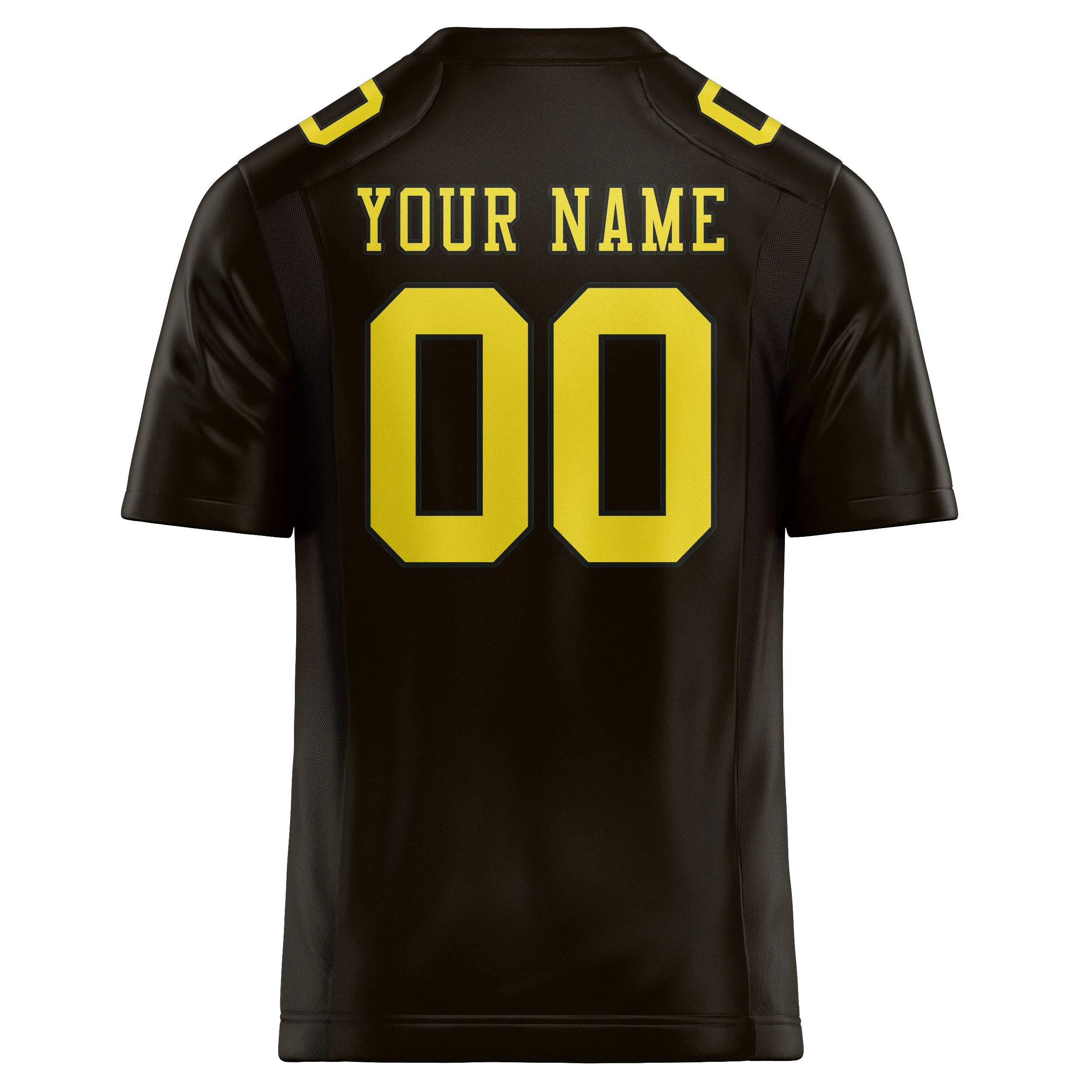 Custom Brown Light Yellow Football Jersey sold by Tailorly product image thumbnail 3