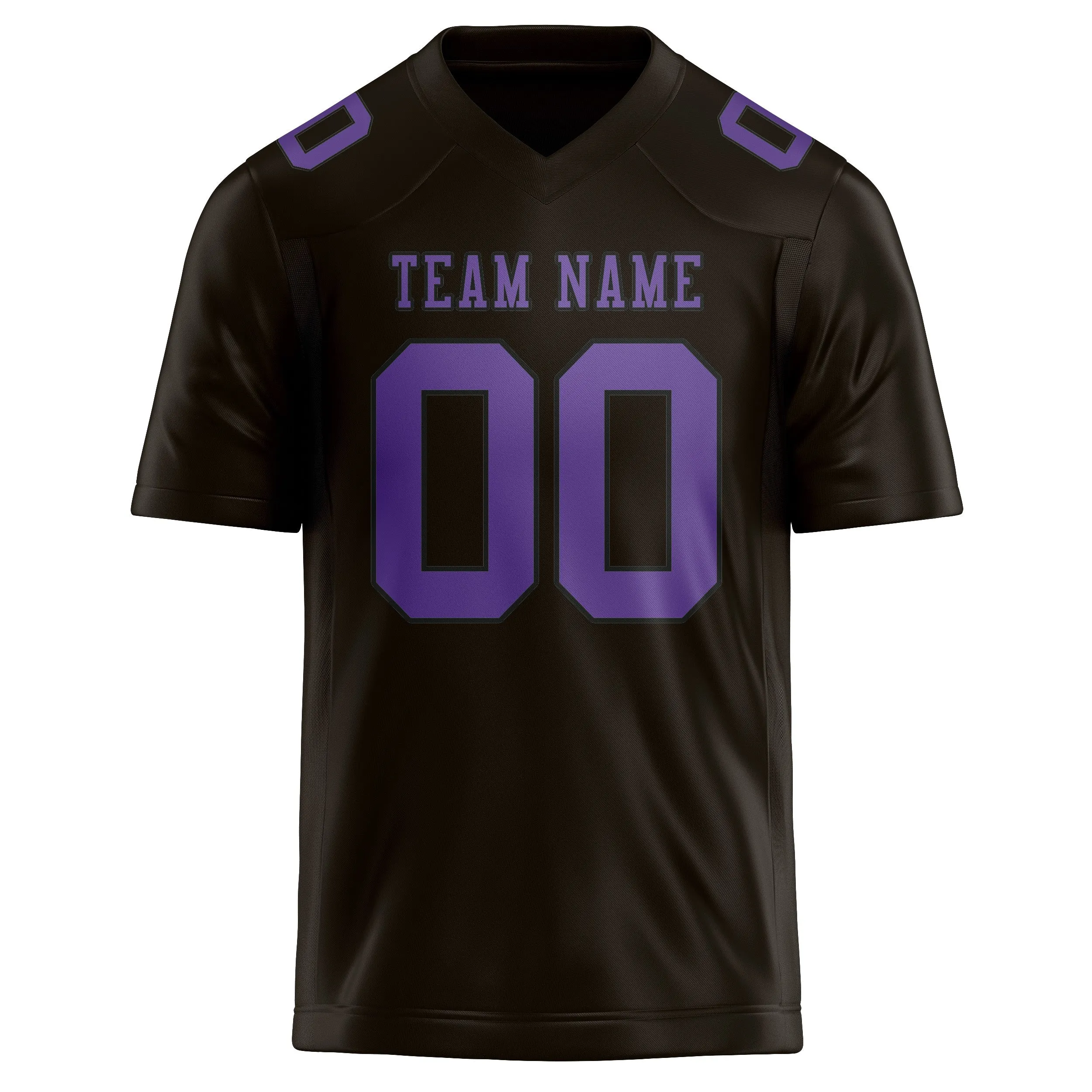 Custom Brown Light Purple Football Jersey sold by Tailorly product image thumbnail 2