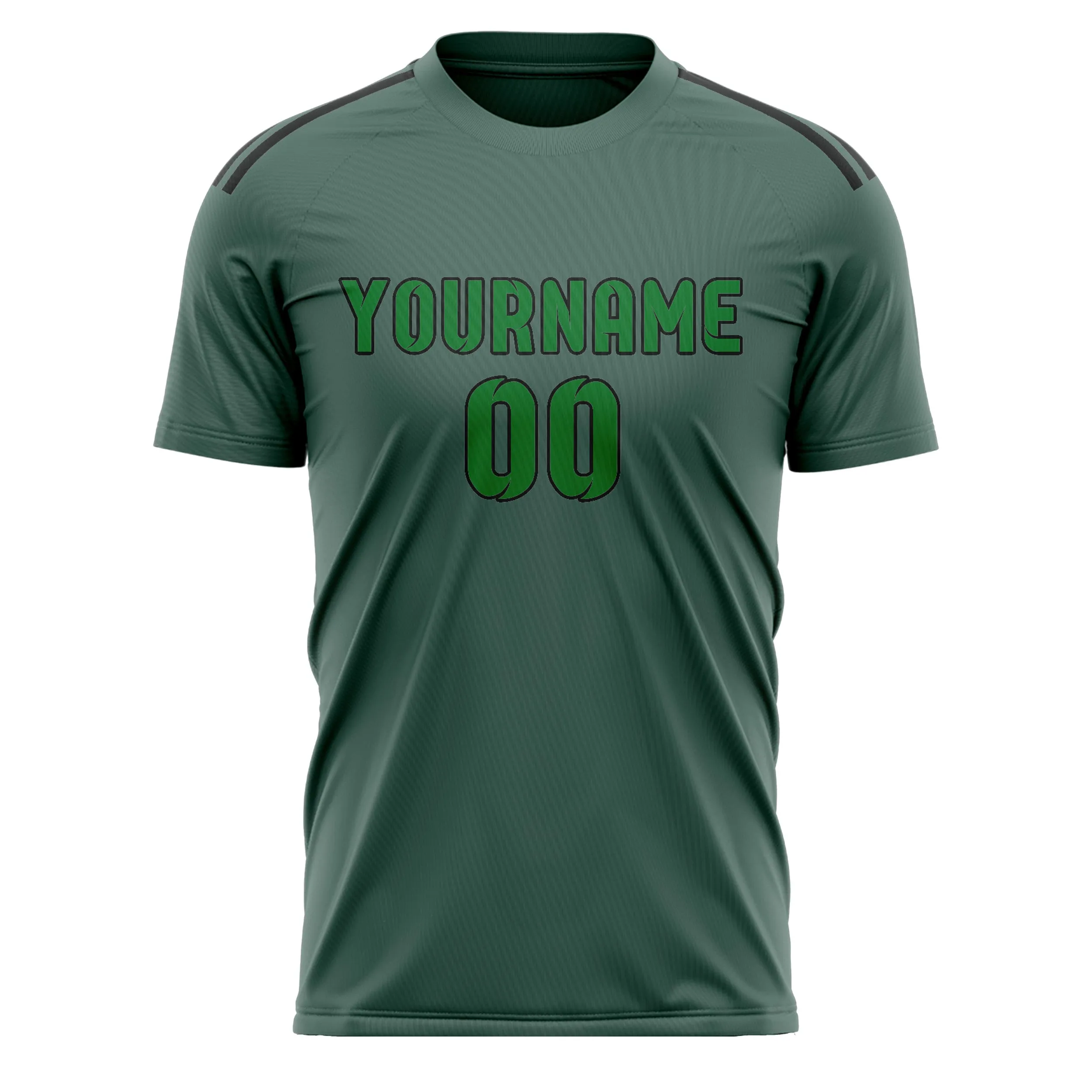 Custom Blue Green Emerald Green Soccer Jersey sold by Tailorly product image thumbnail 2