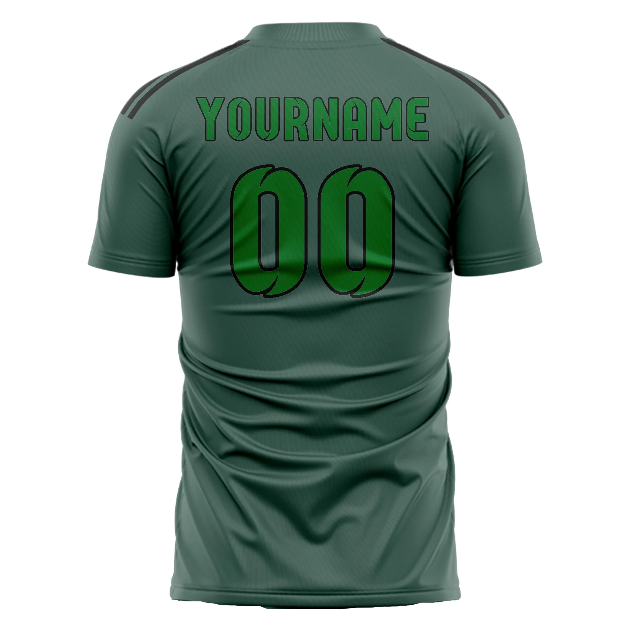 Custom Blue Green Emerald Green Soccer Jersey sold by Tailorly product image thumbnail 3