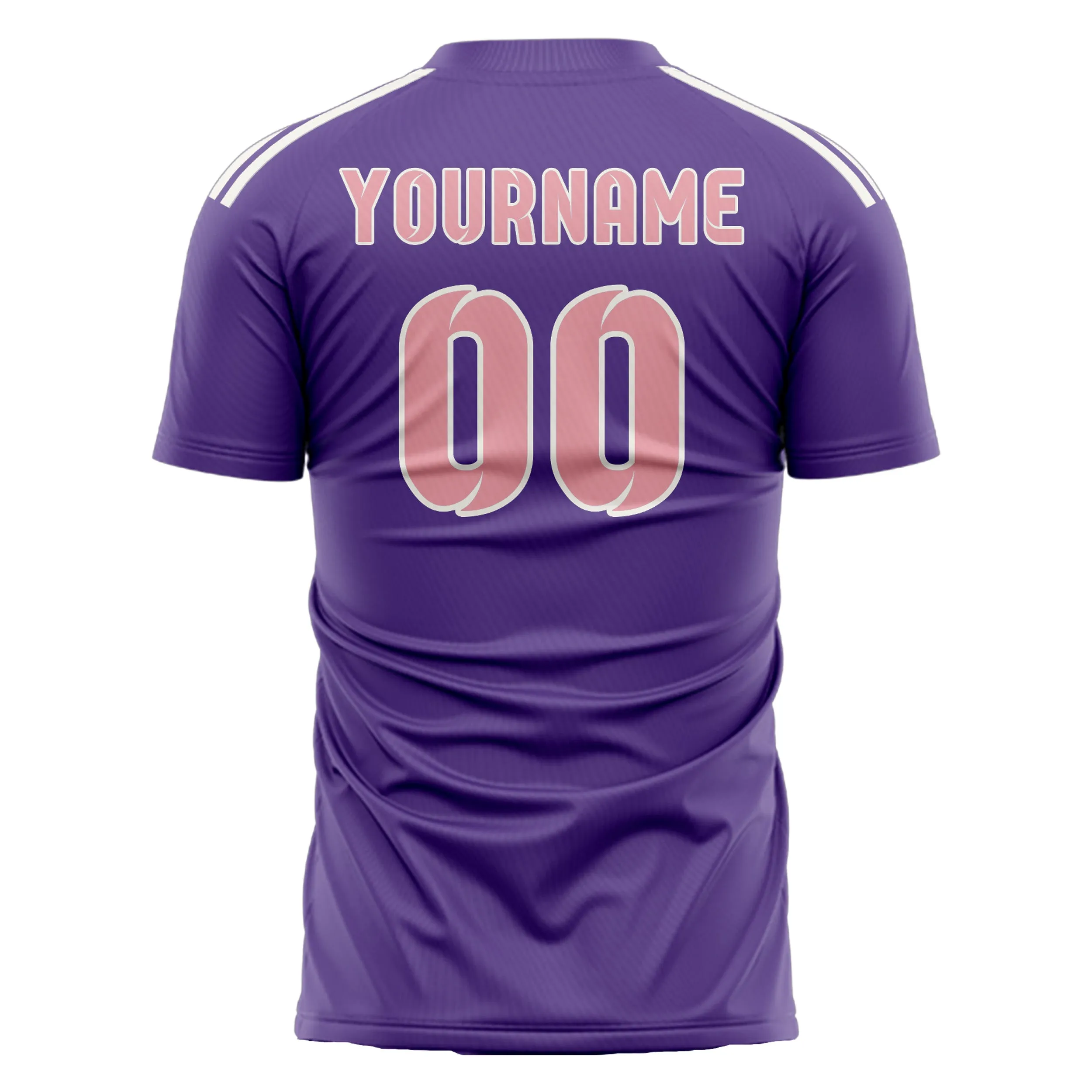Custom Light Purple Light Pink Soccer Jersey sold by Tailorly product image thumbnail 3