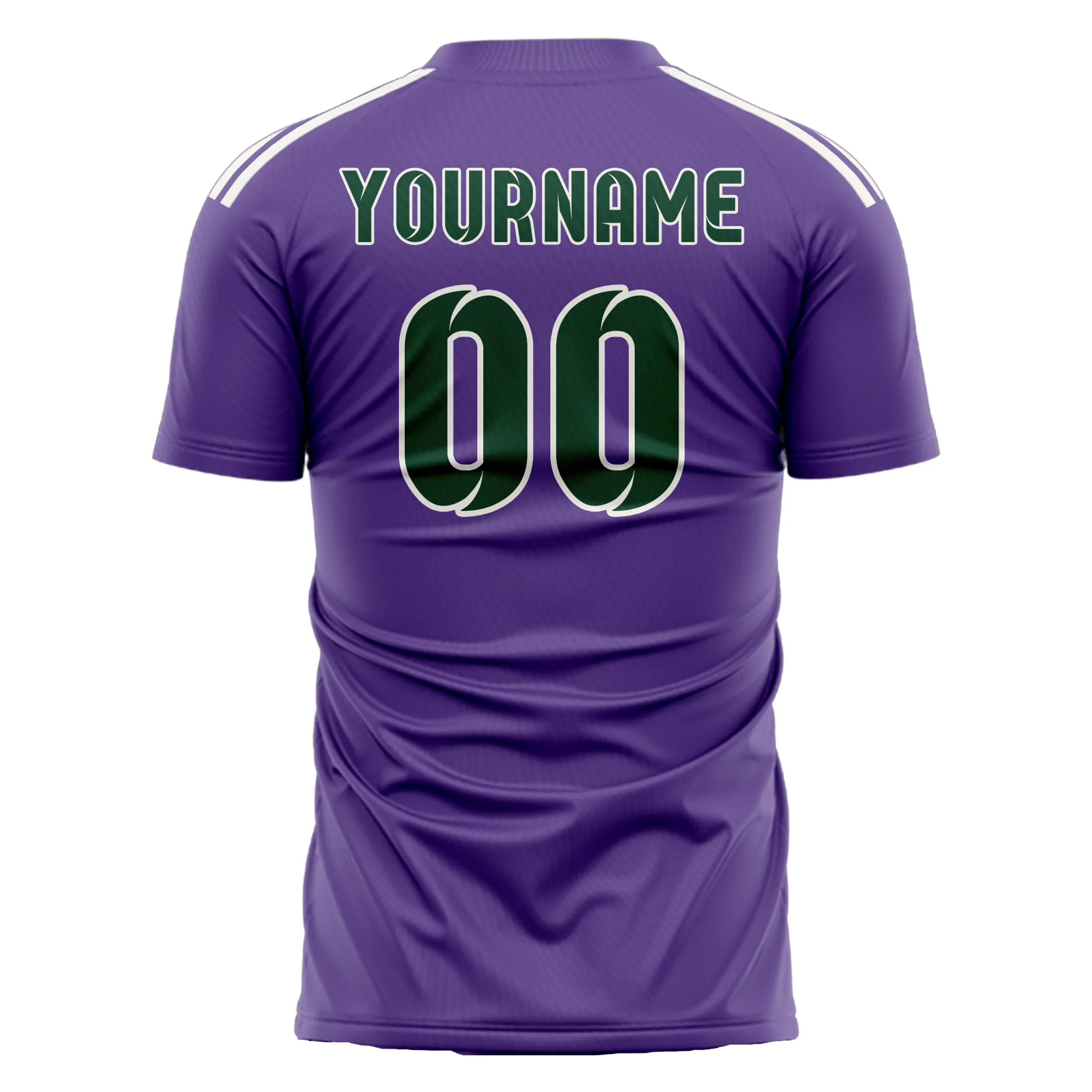 Custom Light Purple Green Soccer Jersey sold by Tailorly product image thumbnail 3