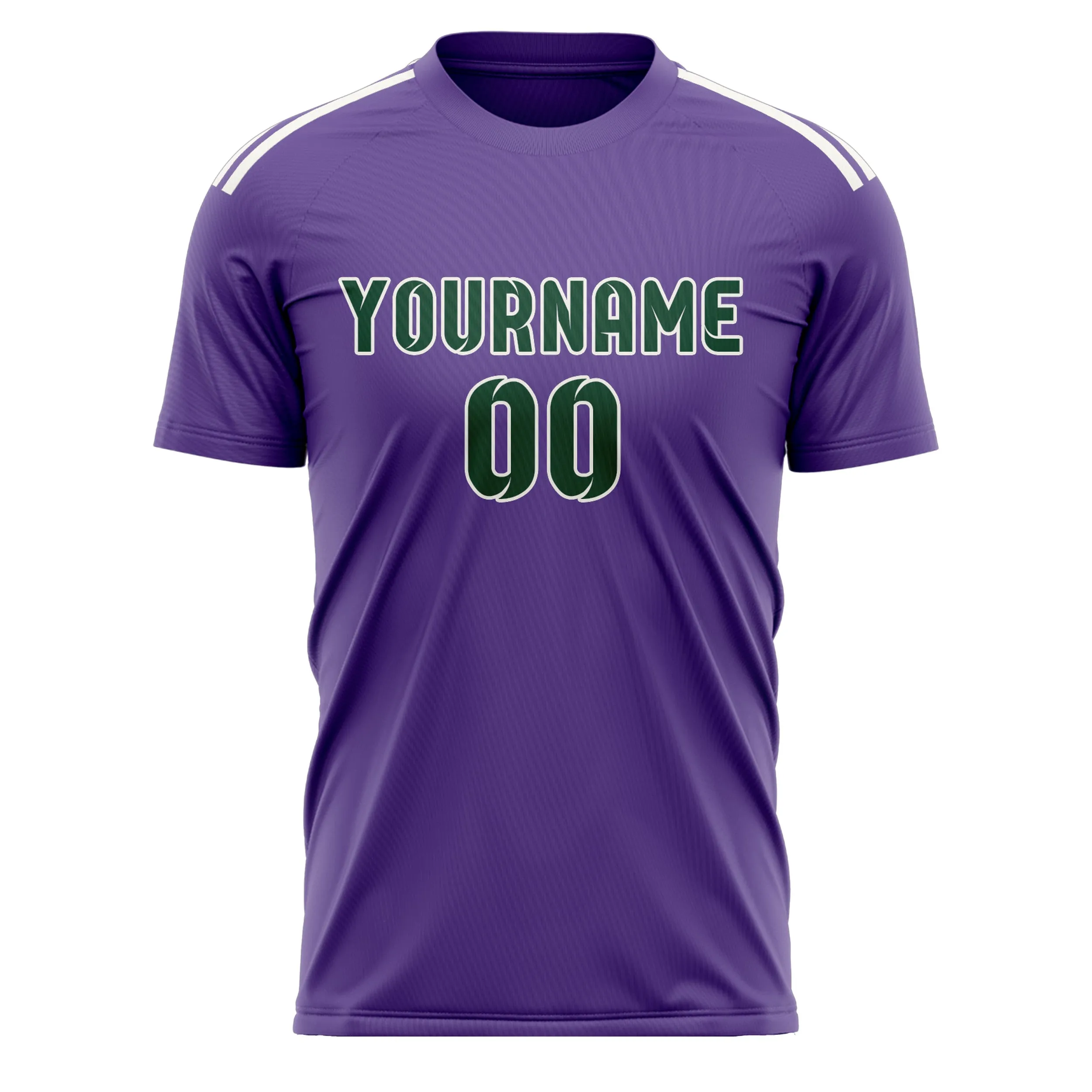 Custom Light Purple Green Soccer Jersey sold by Tailorly product image thumbnail 2