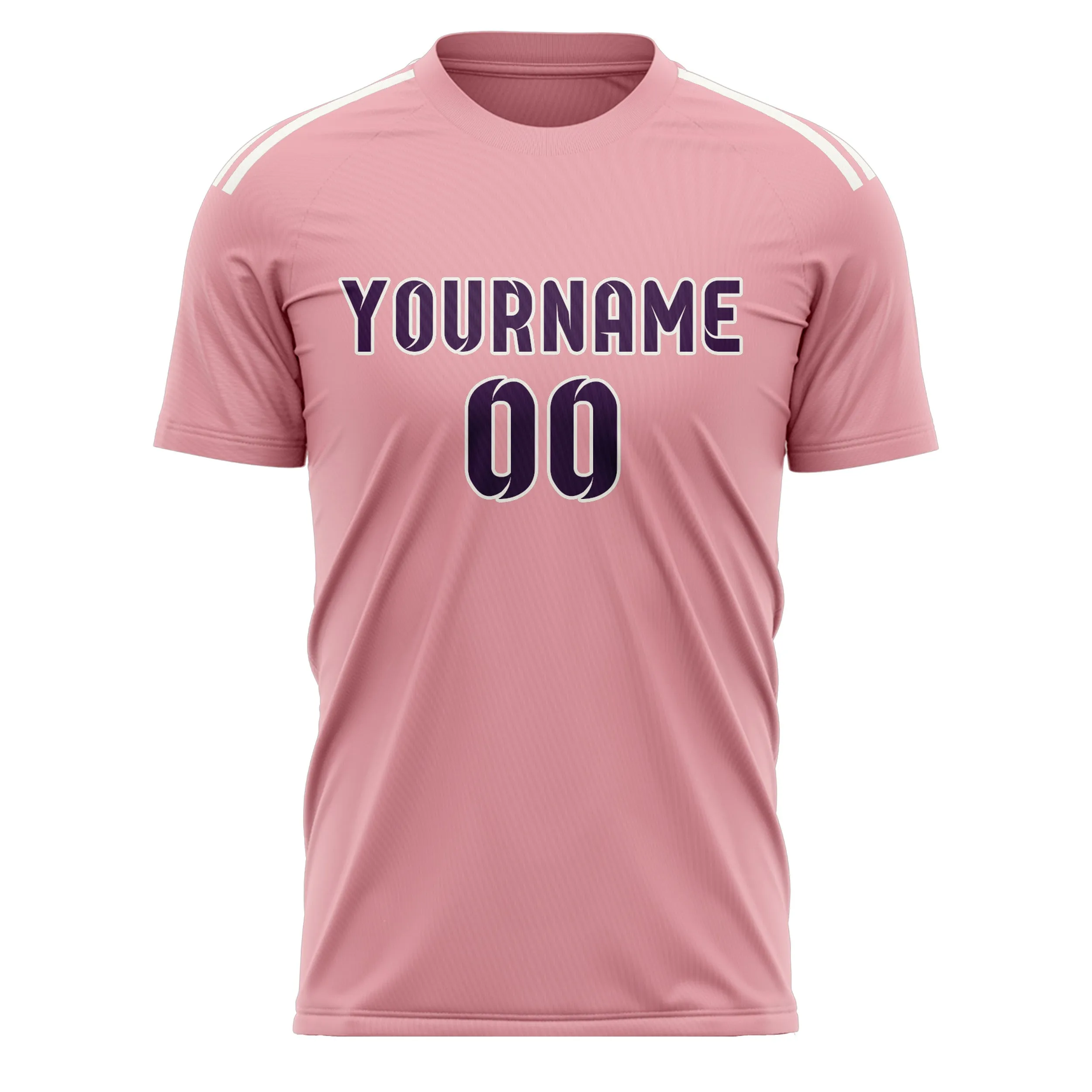 Custom Light Pink Purple Soccer Jersey sold by Tailorly product image thumbnail 2