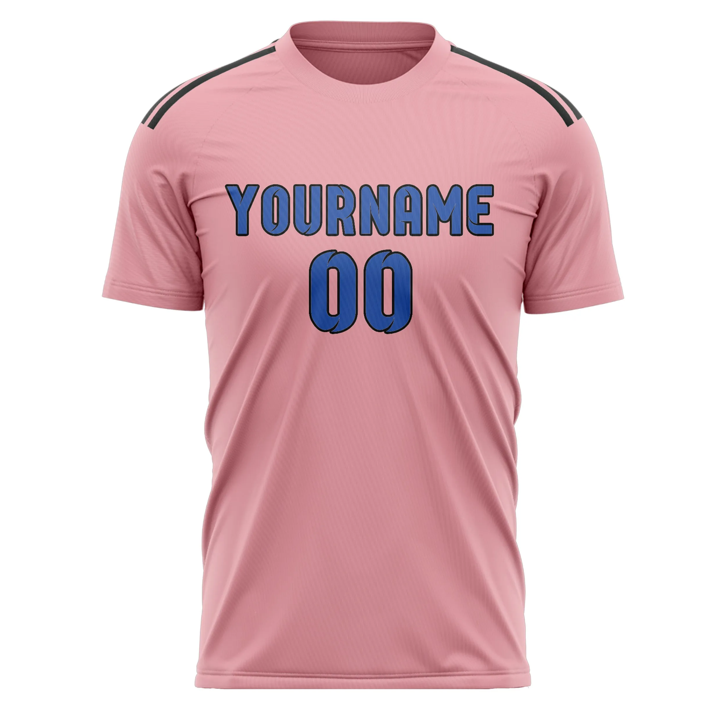 Custom Light Pink Sky Blue Soccer Jersey sold by Tailorly product image thumbnail 2