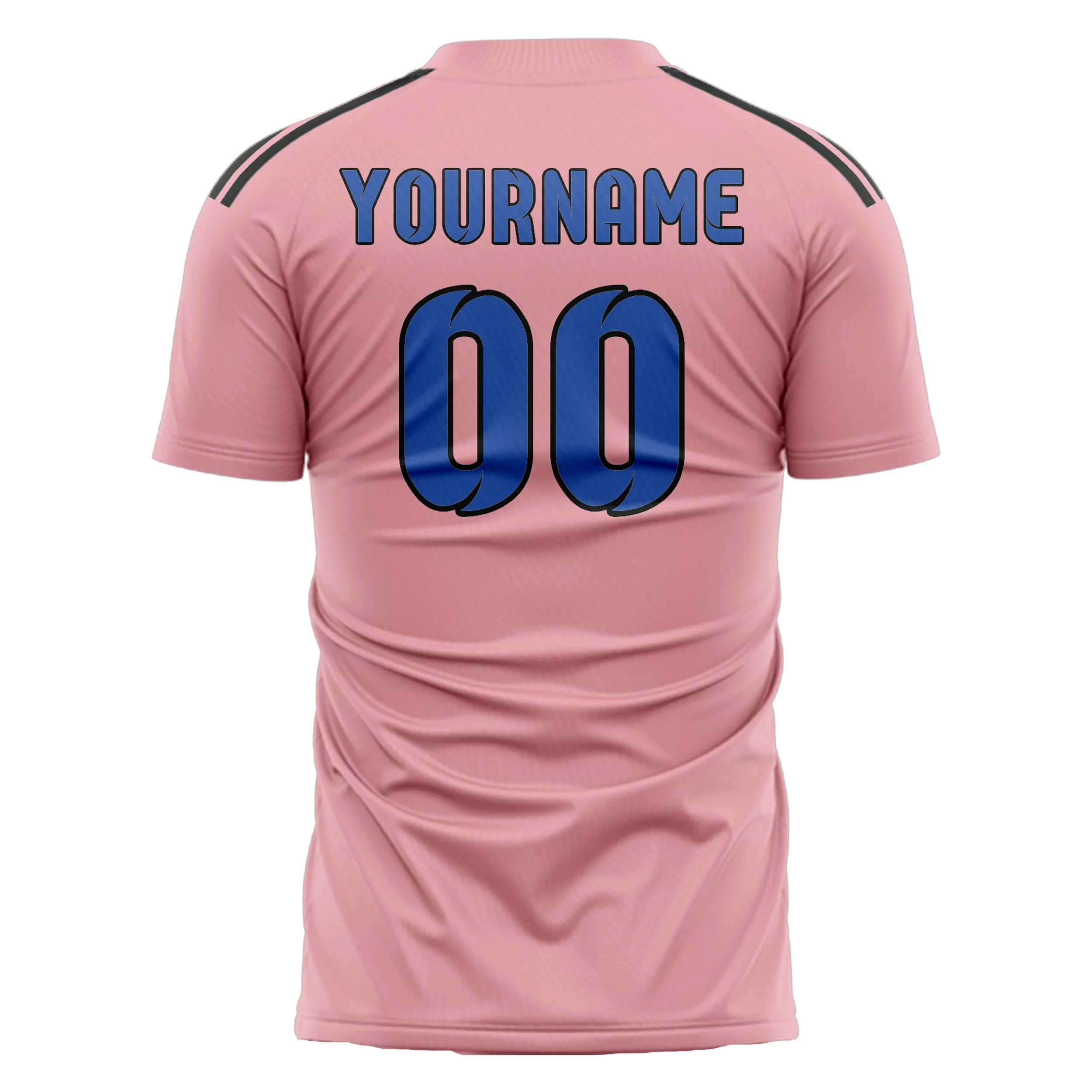 Custom Light Pink Sky Blue Soccer Jersey sold by Tailorly product image thumbnail 3