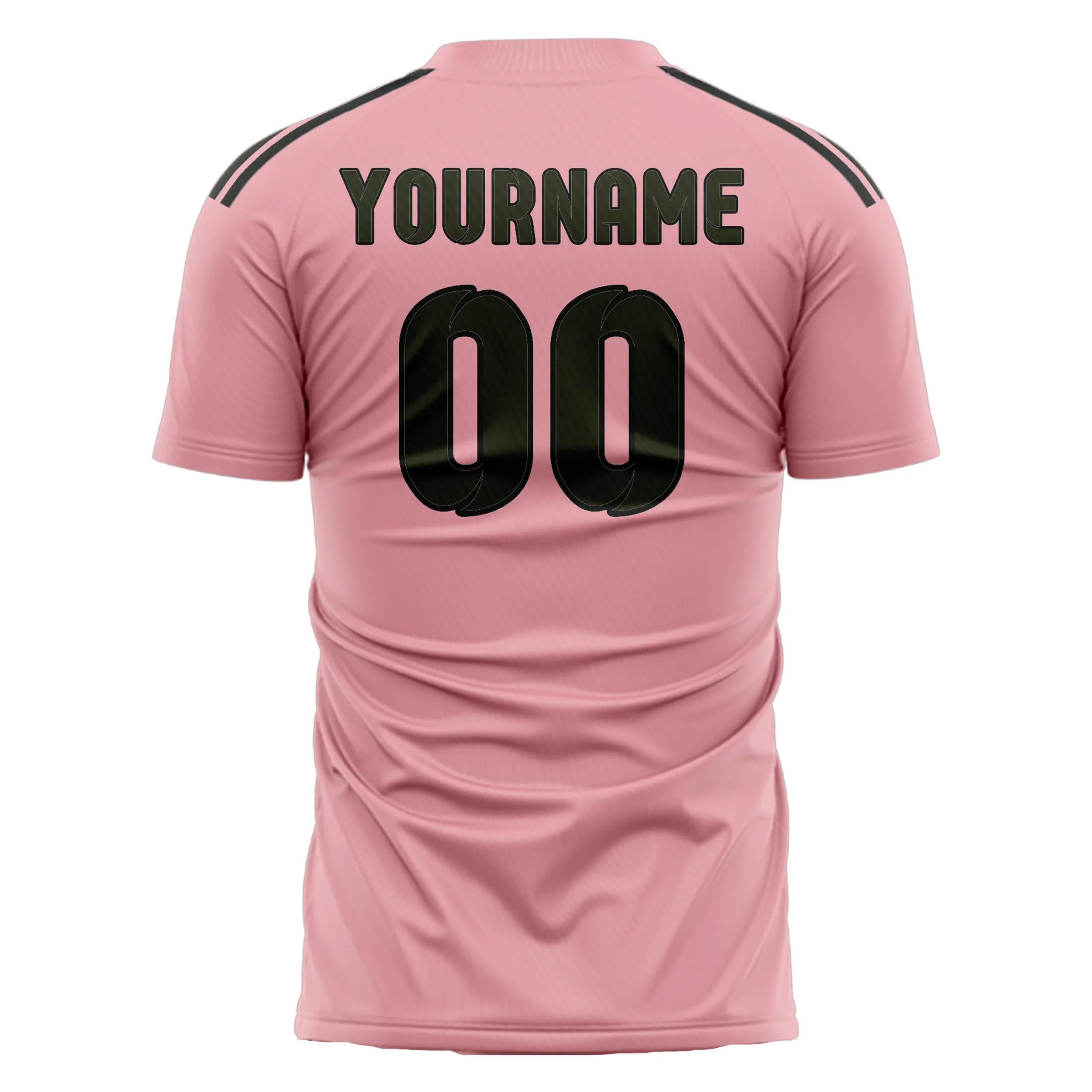 Custom Light Pink Olive Soccer Jersey sold by Tailorly product image thumbnail 3